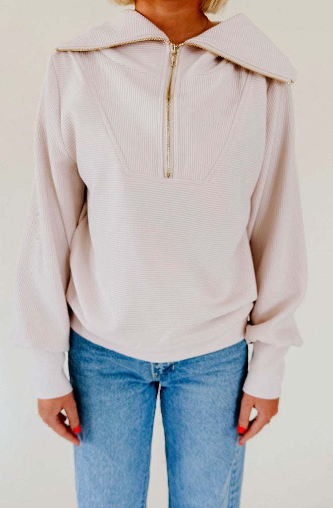 JOHNNY COLLAR QUARTER ZIP