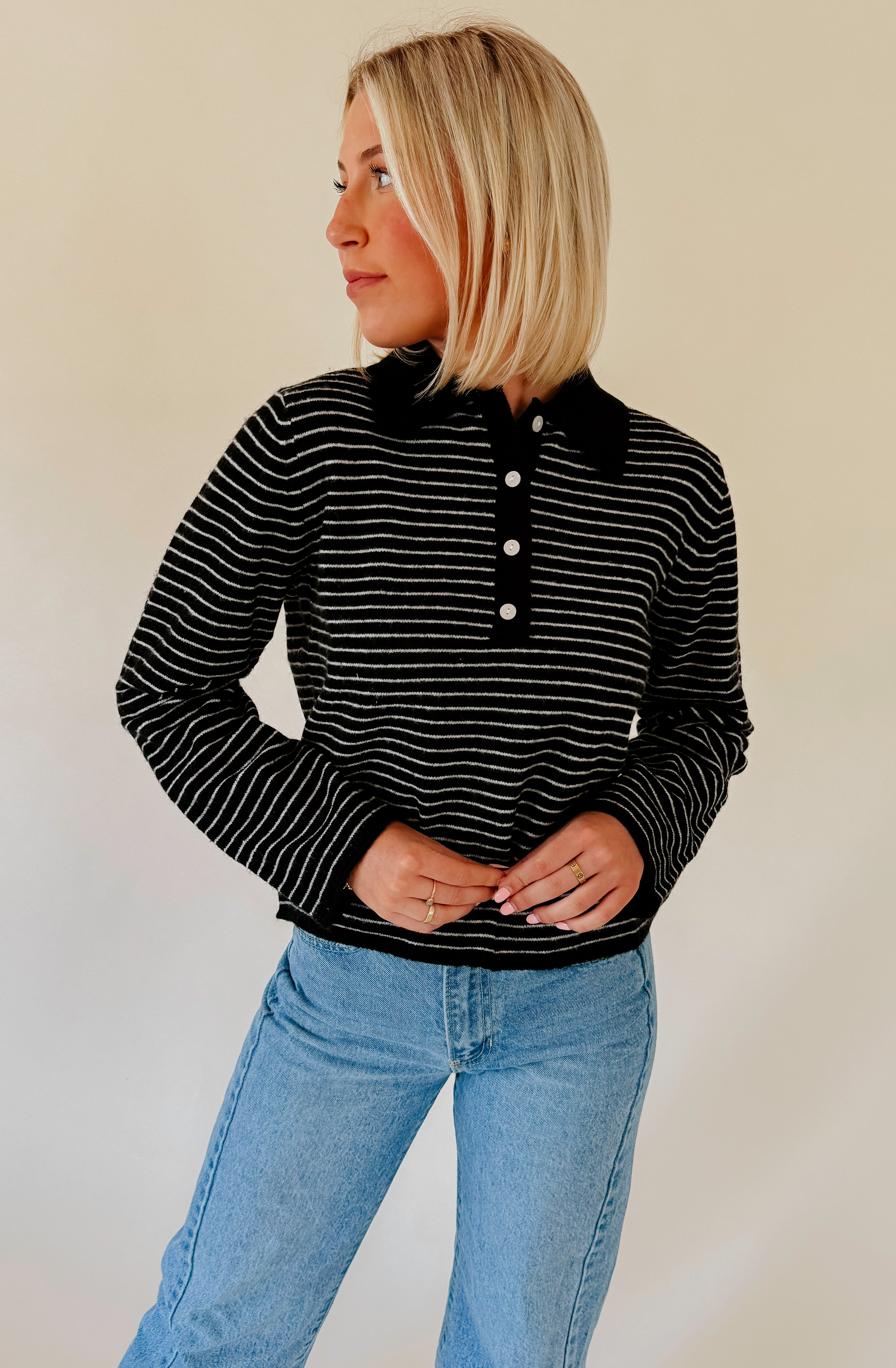 THE EMMY COLLARED SWEATER