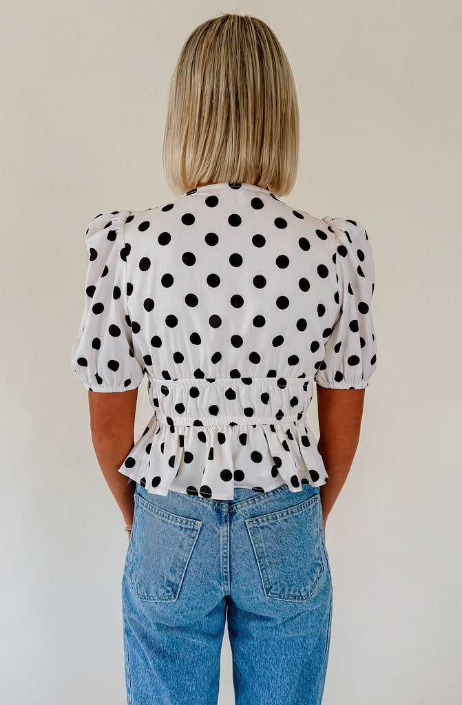 DOTTED LINE BLOUSE