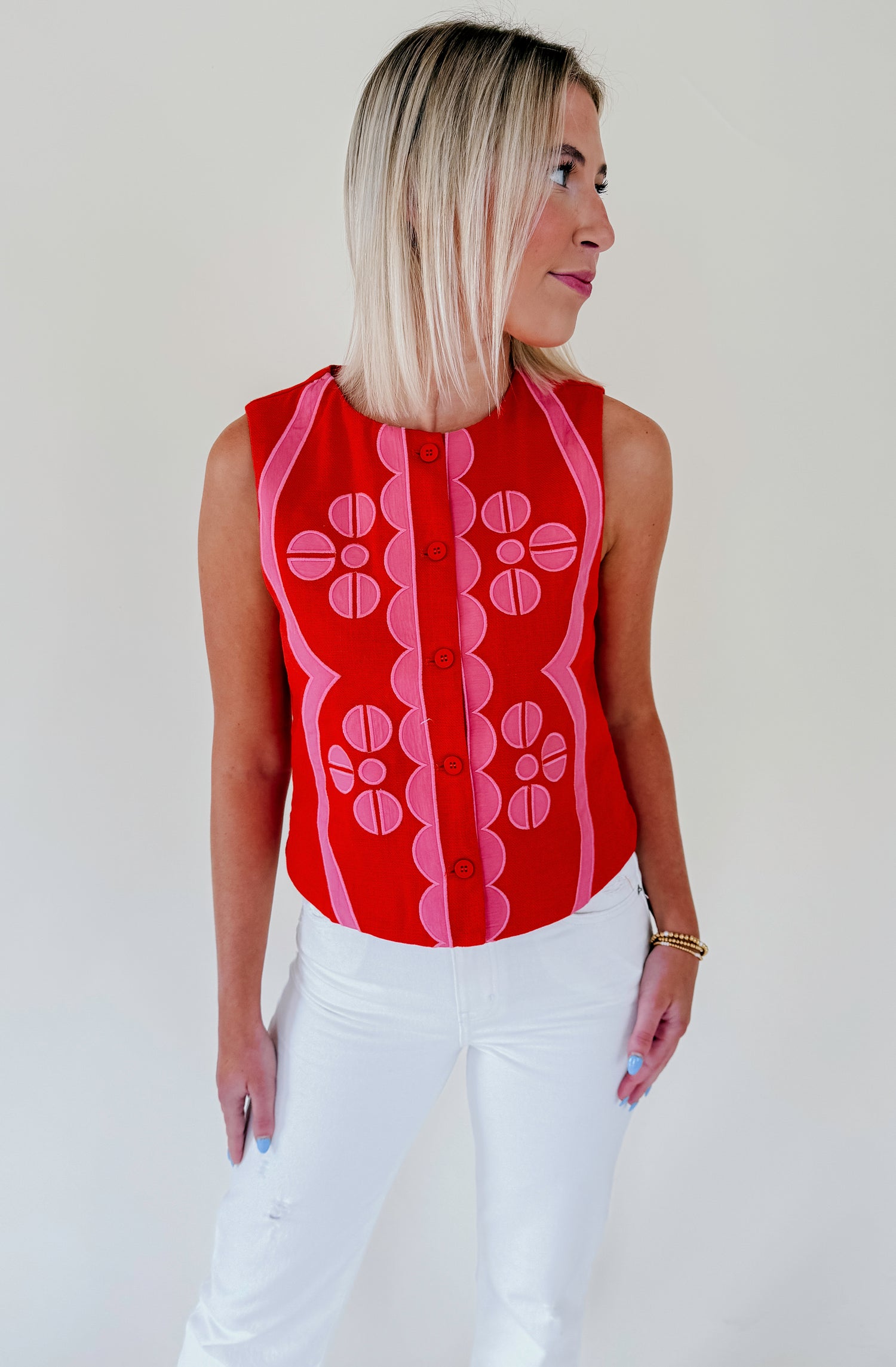 TO MY SURPRISE COLOR BLOCKED TOP