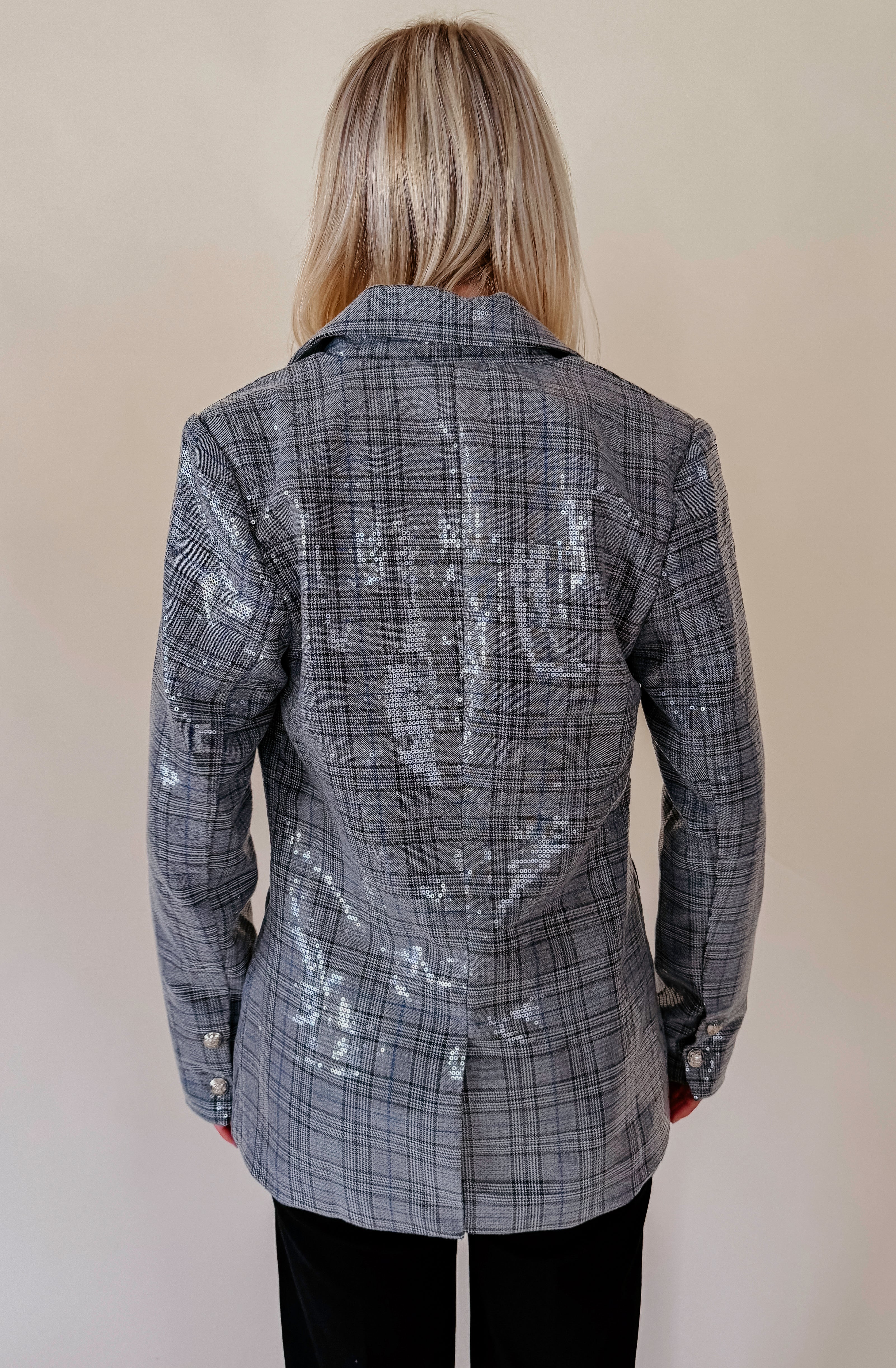 OUT AND ABOUT EMBELLISHED BLAZER