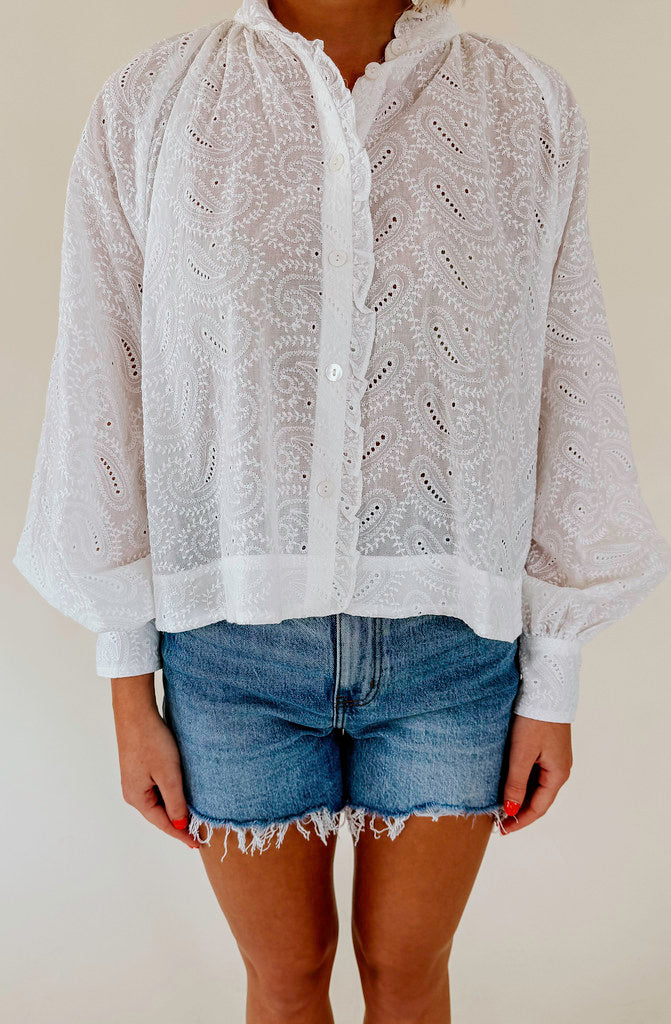 FRNCH BUTTONED BLOUSE