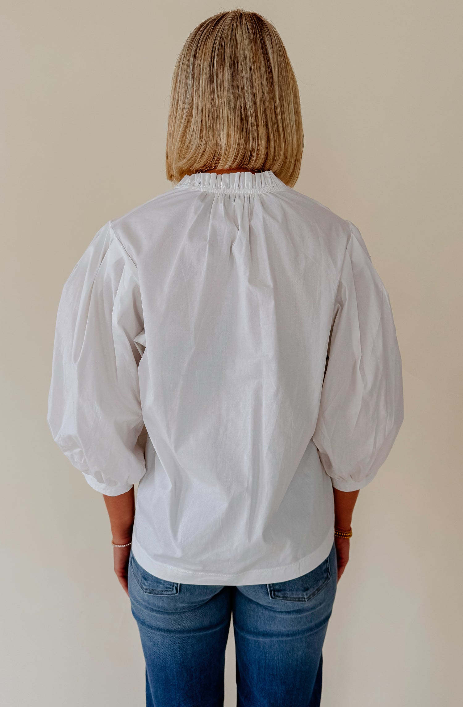 WORK AND PLAY POPLIN BLOUSE