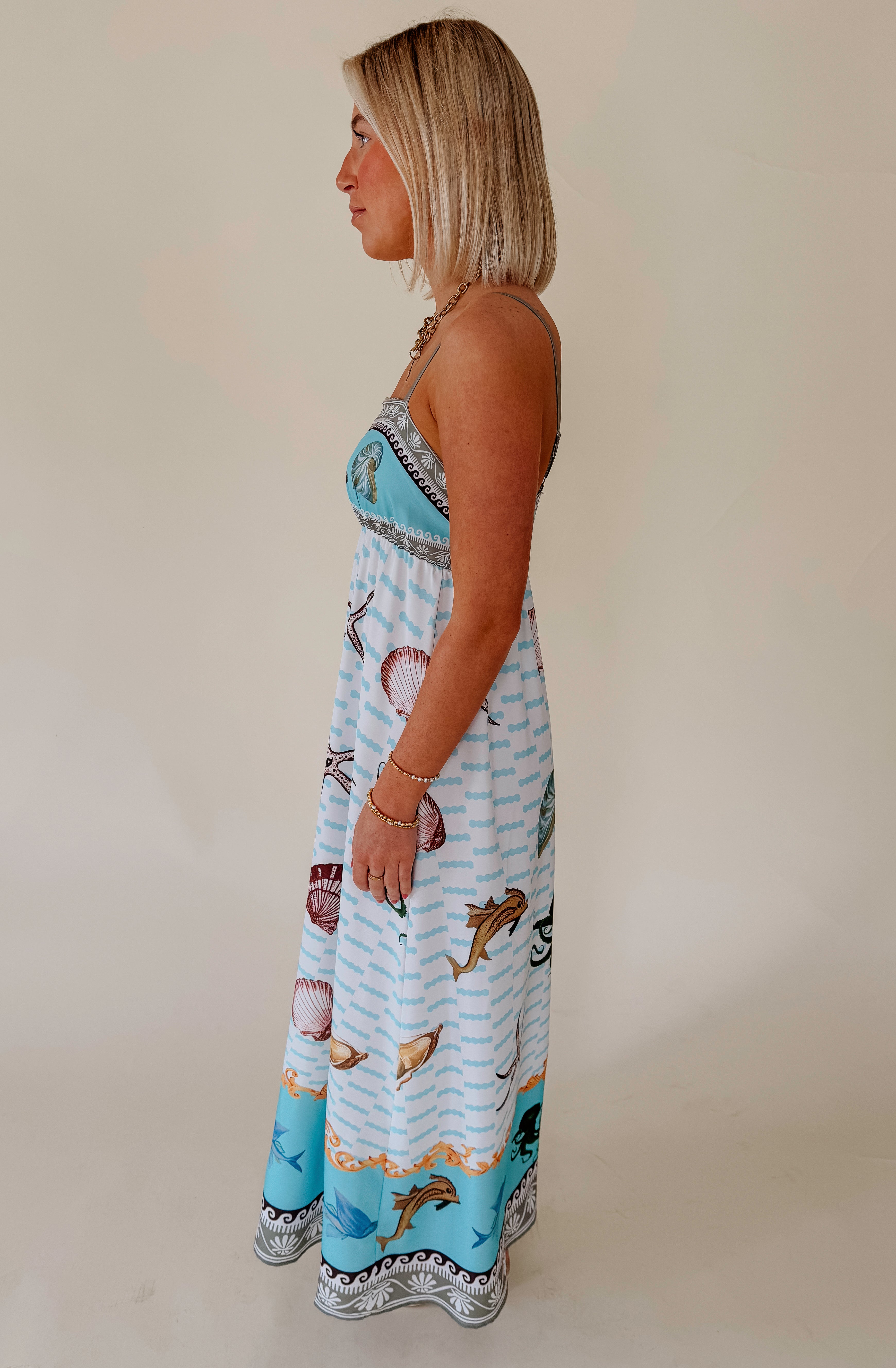 SUN RAYS PRINTED MAXI