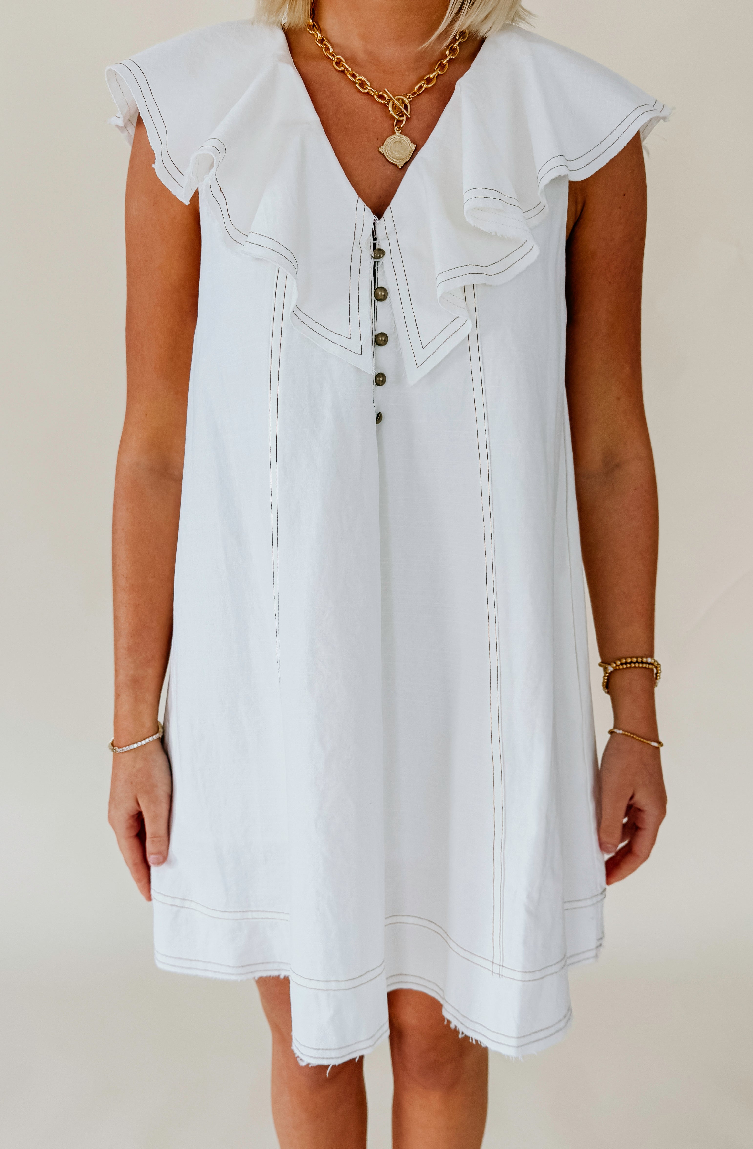CALL YA LATER COLLARED DRESS