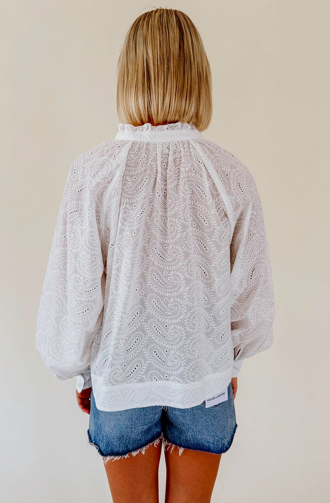 FRNCH BUTTONED BLOUSE