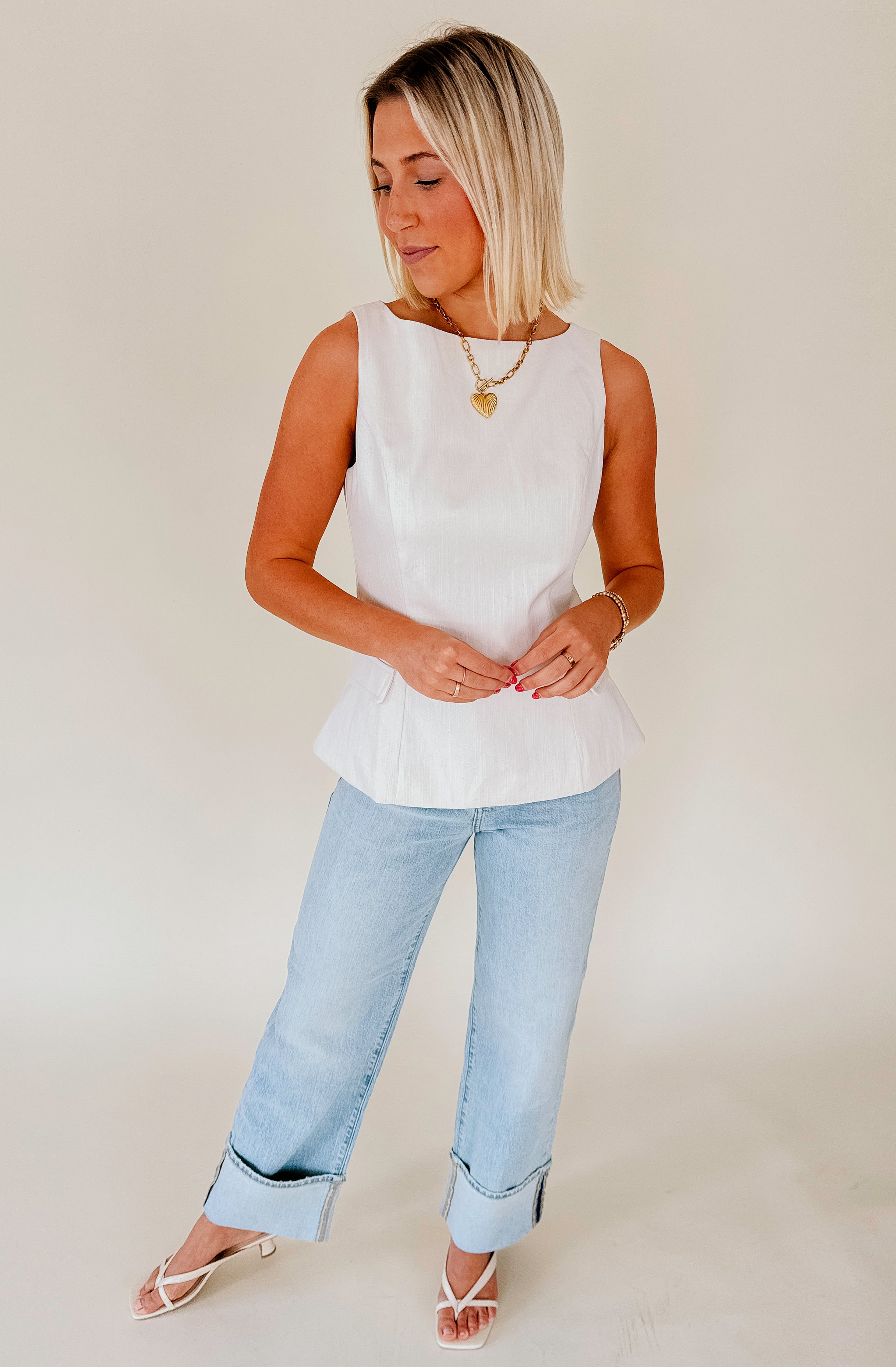 LINE AND DOT VENI TOP