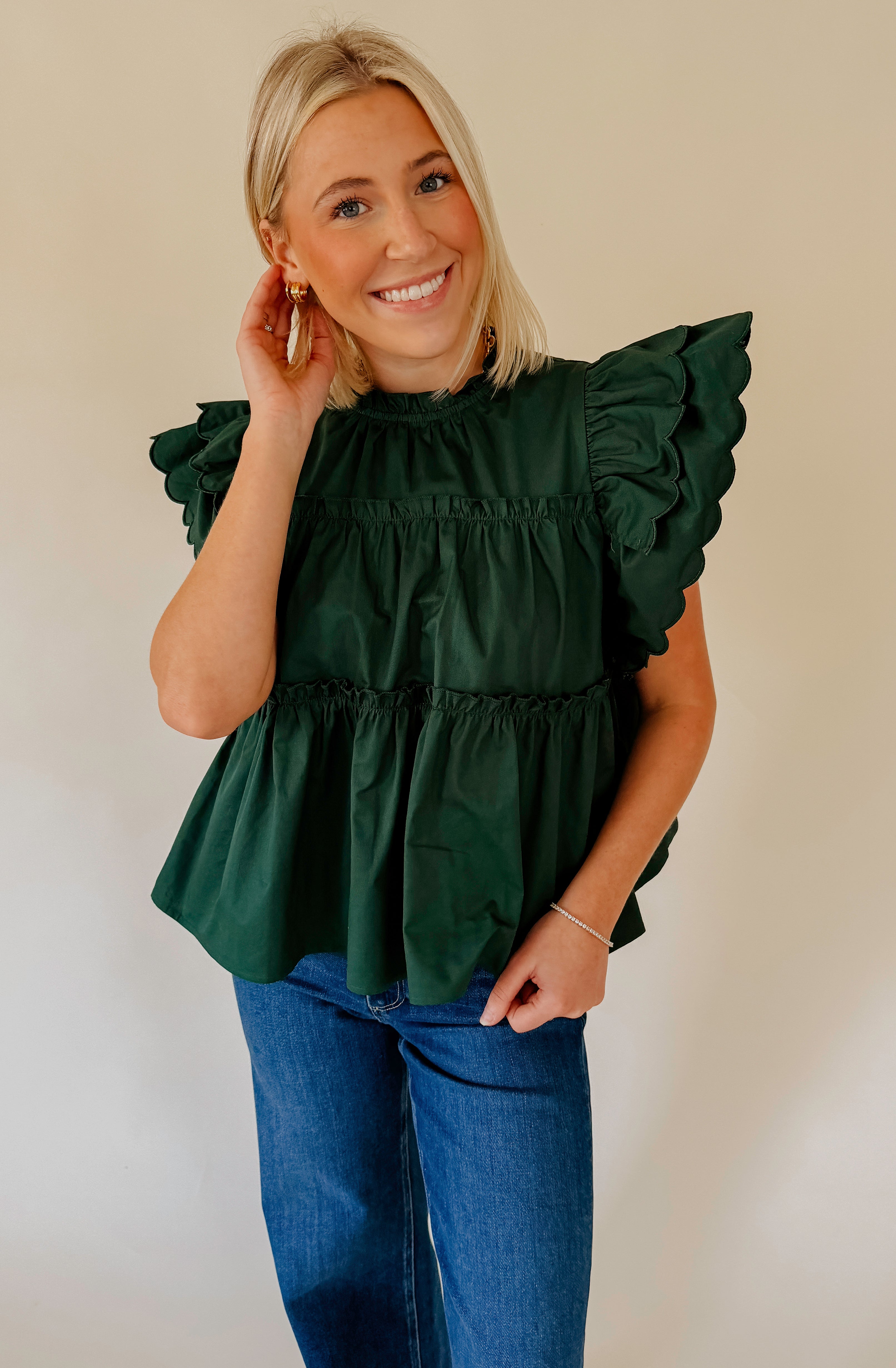 THE ADDISON RUFFLE BLOUSE