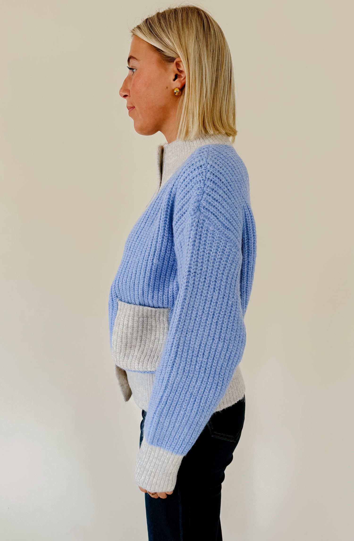 FRNCH CHENILLE POCKET CARDIGAN