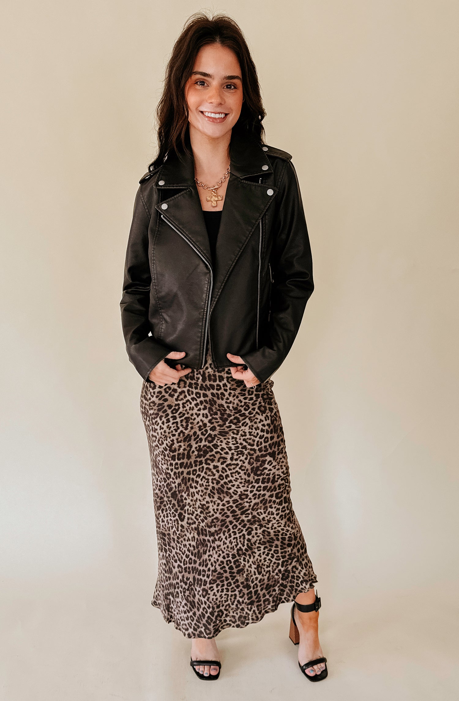 Z SUPPLY ALCHEMY FAUX LEATHER MOTO JACKET