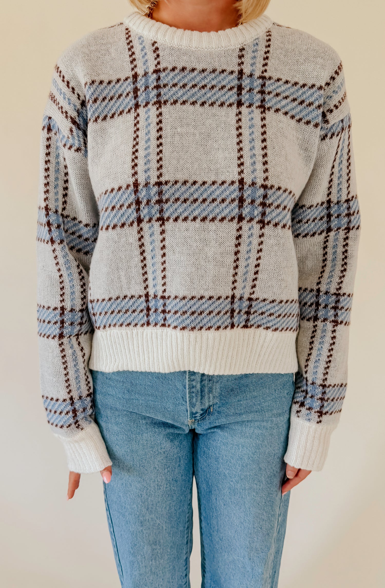 Z SUPPLY JUNCTION PLAID SWEATER