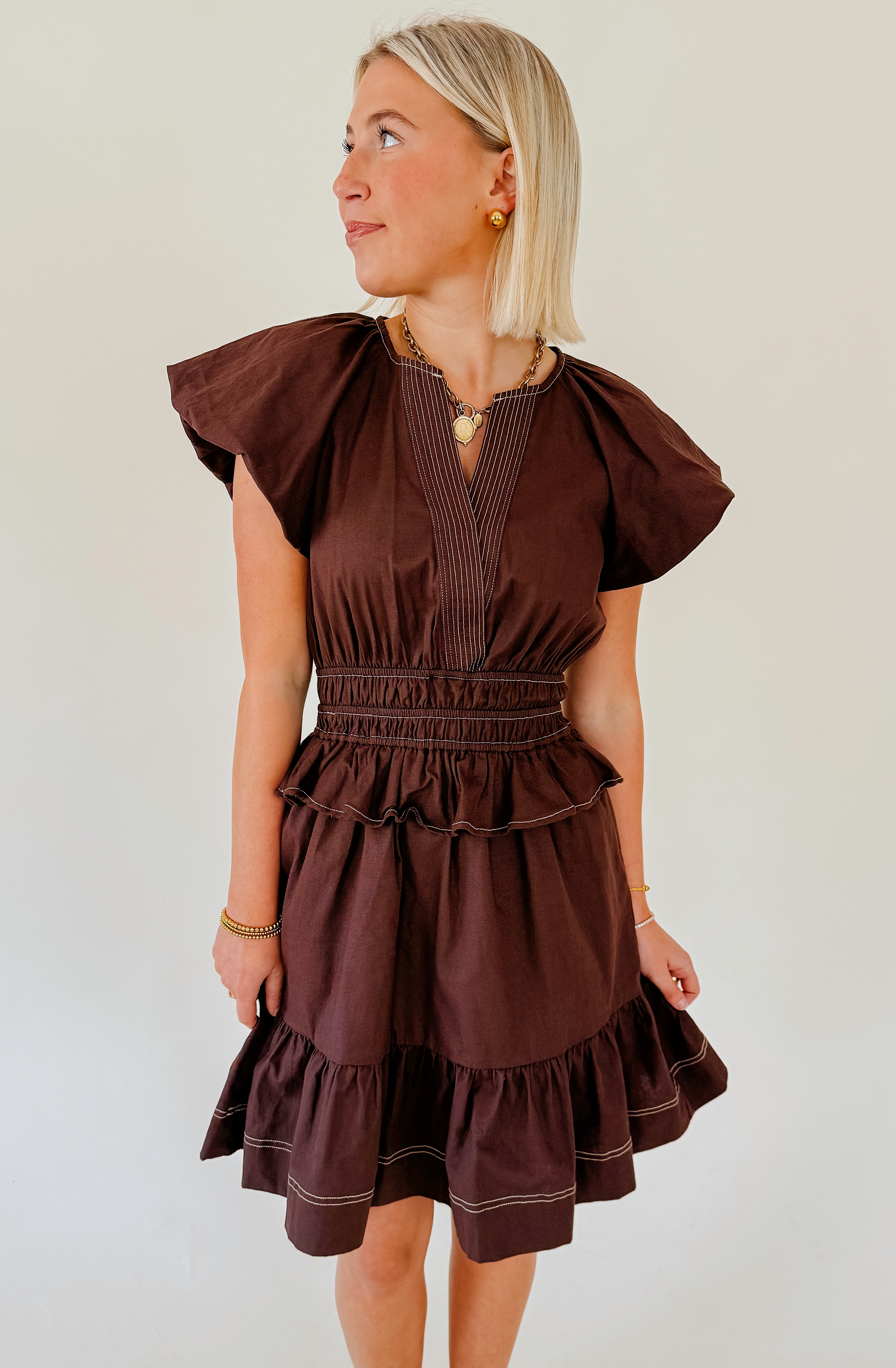 THE REMI STITCH DETAILED DRESS