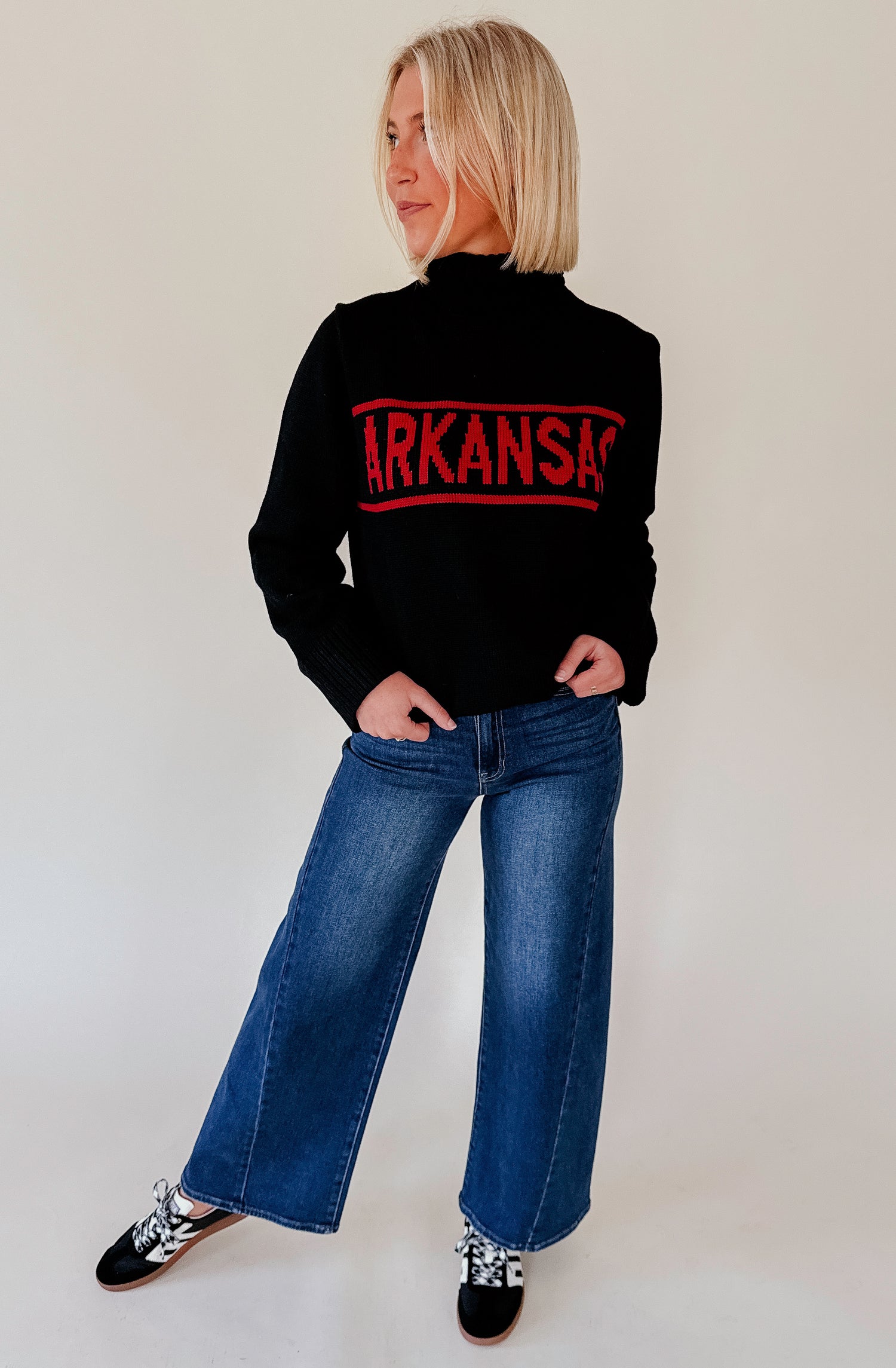 ARKANSAS ROLLED TURTLENECK SWEATER