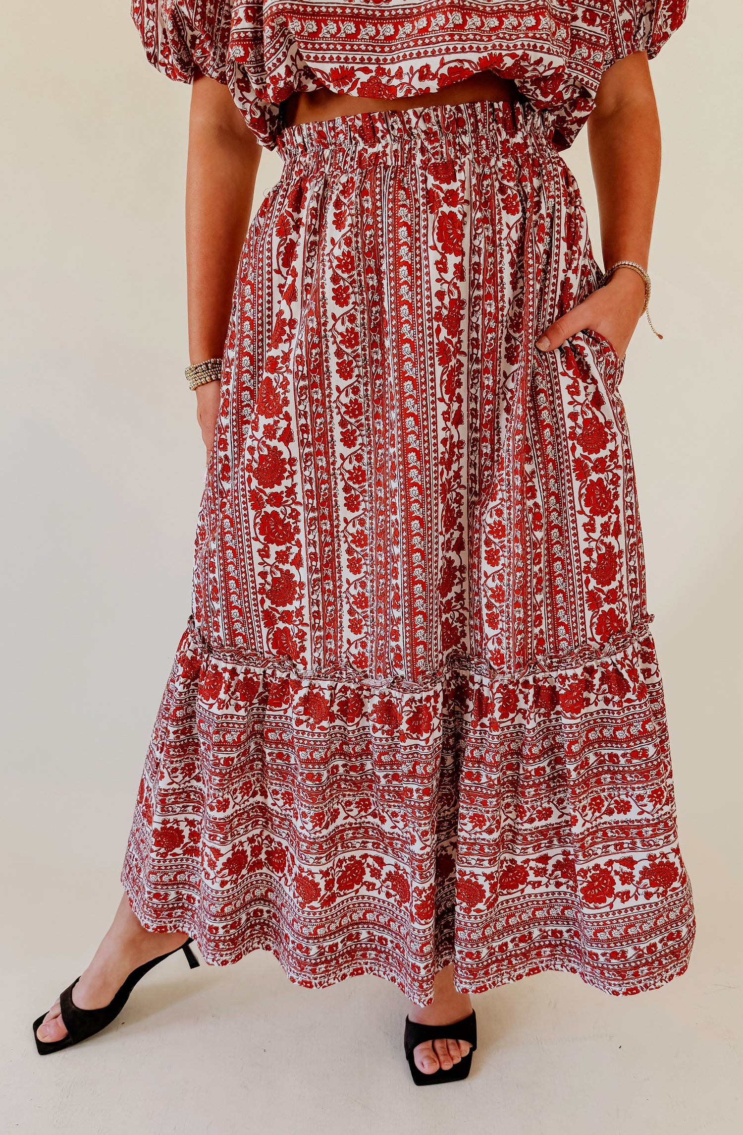 FALL FESTIVITIES MIDI SKIRT