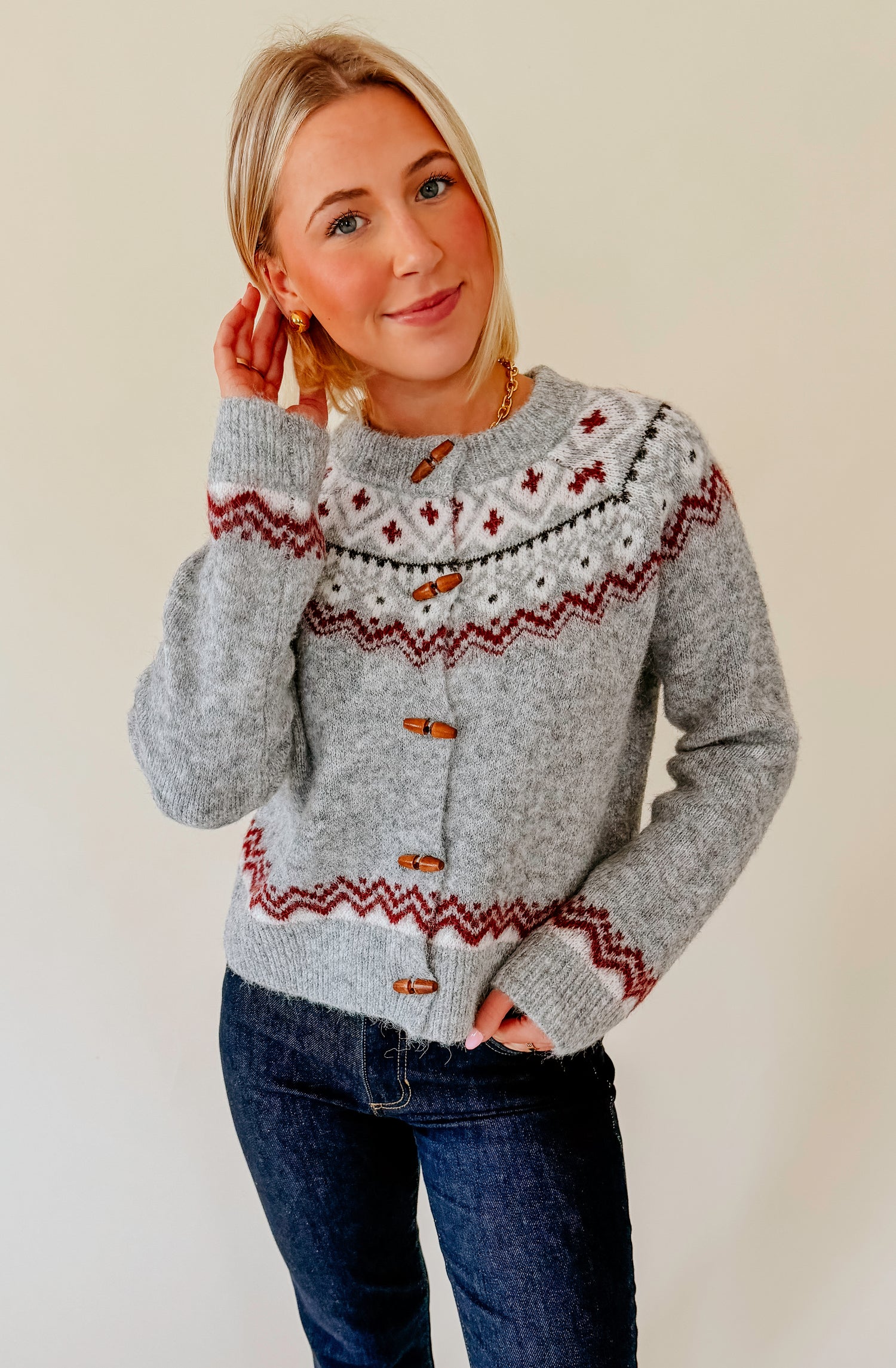 WARMED UP BUTTONED CARDIGAN