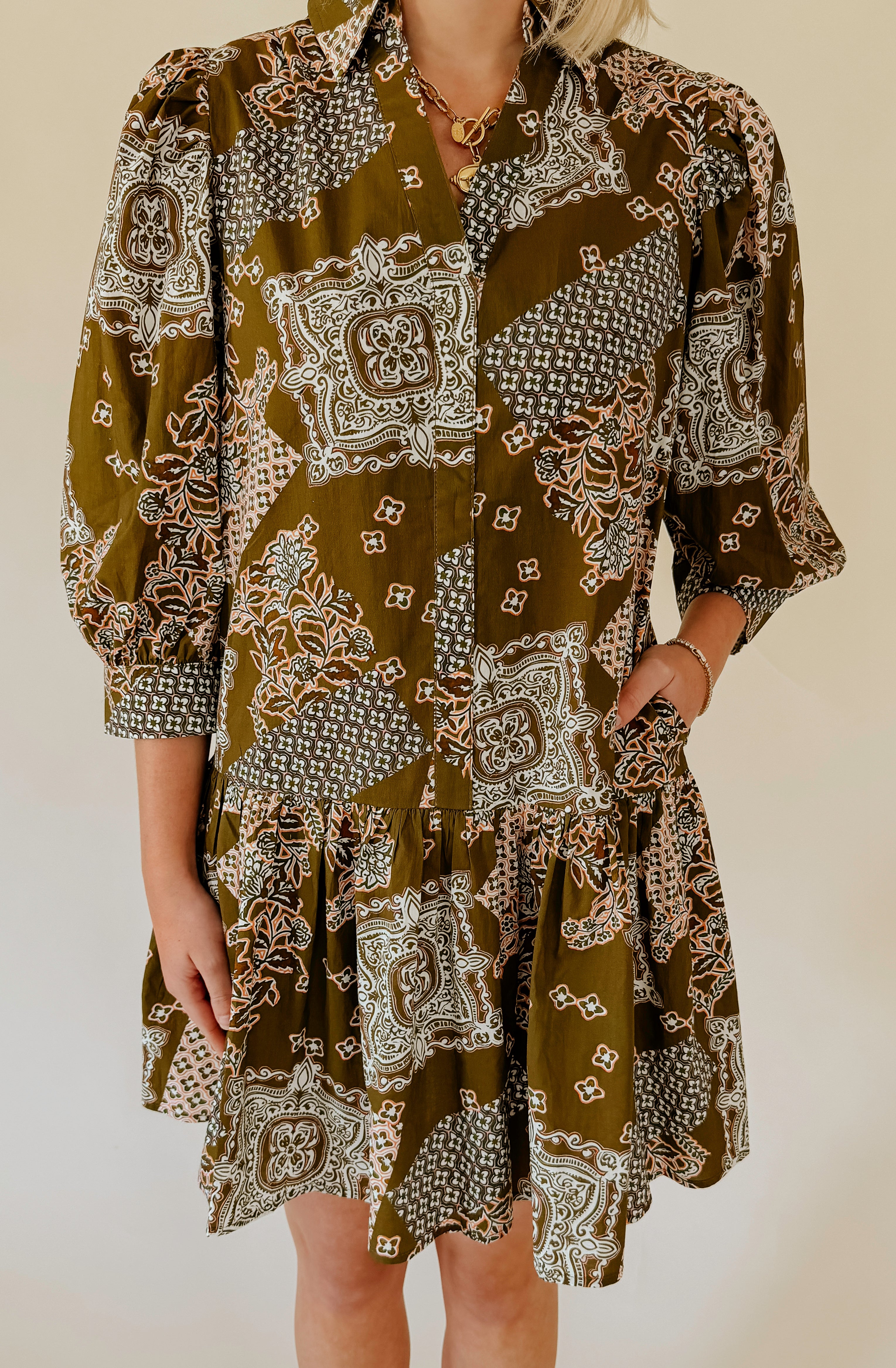 BETTER THIS WAY PRINTED DRESS