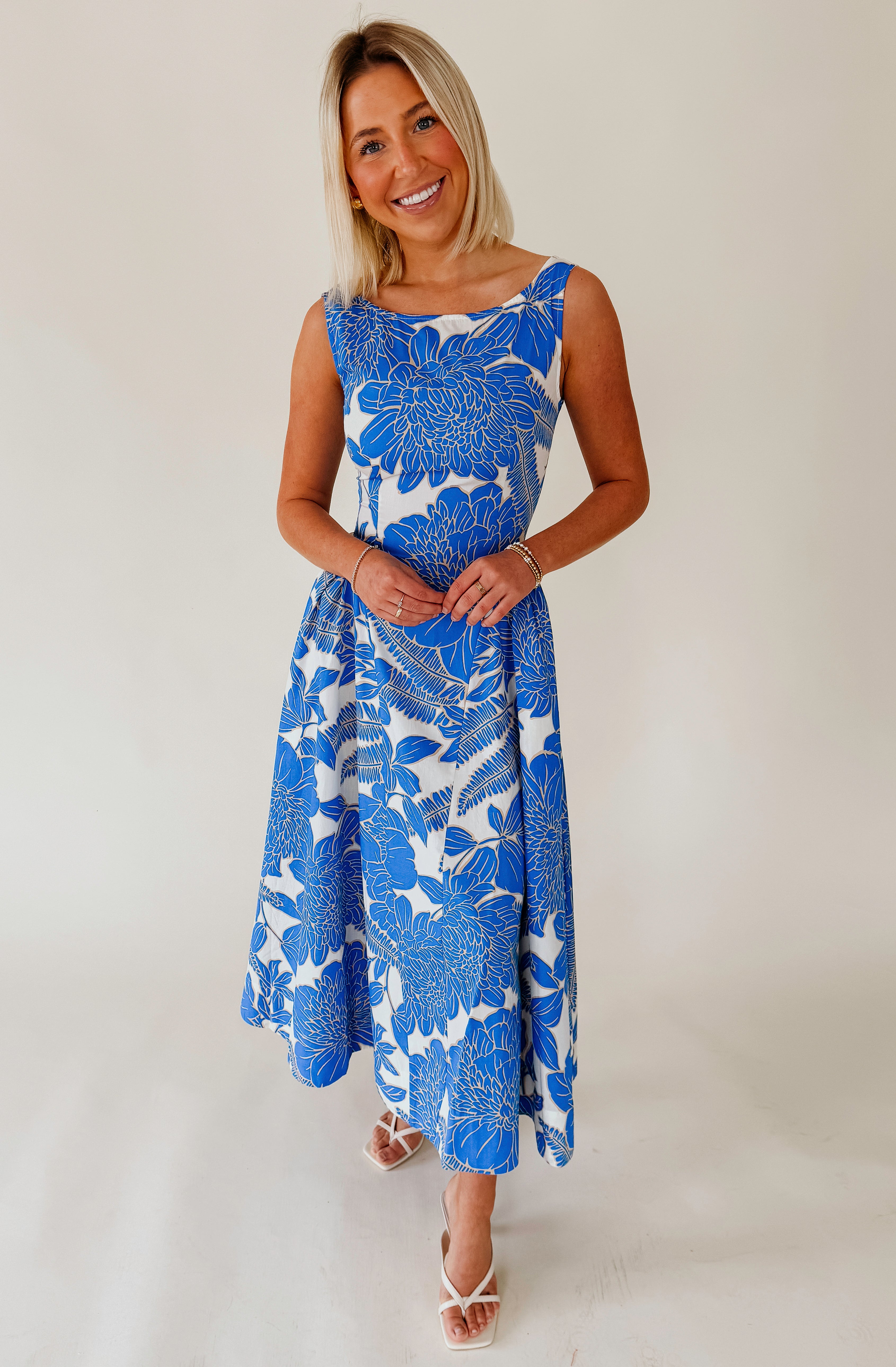 GARDEN PARTY FLORAL MIDI