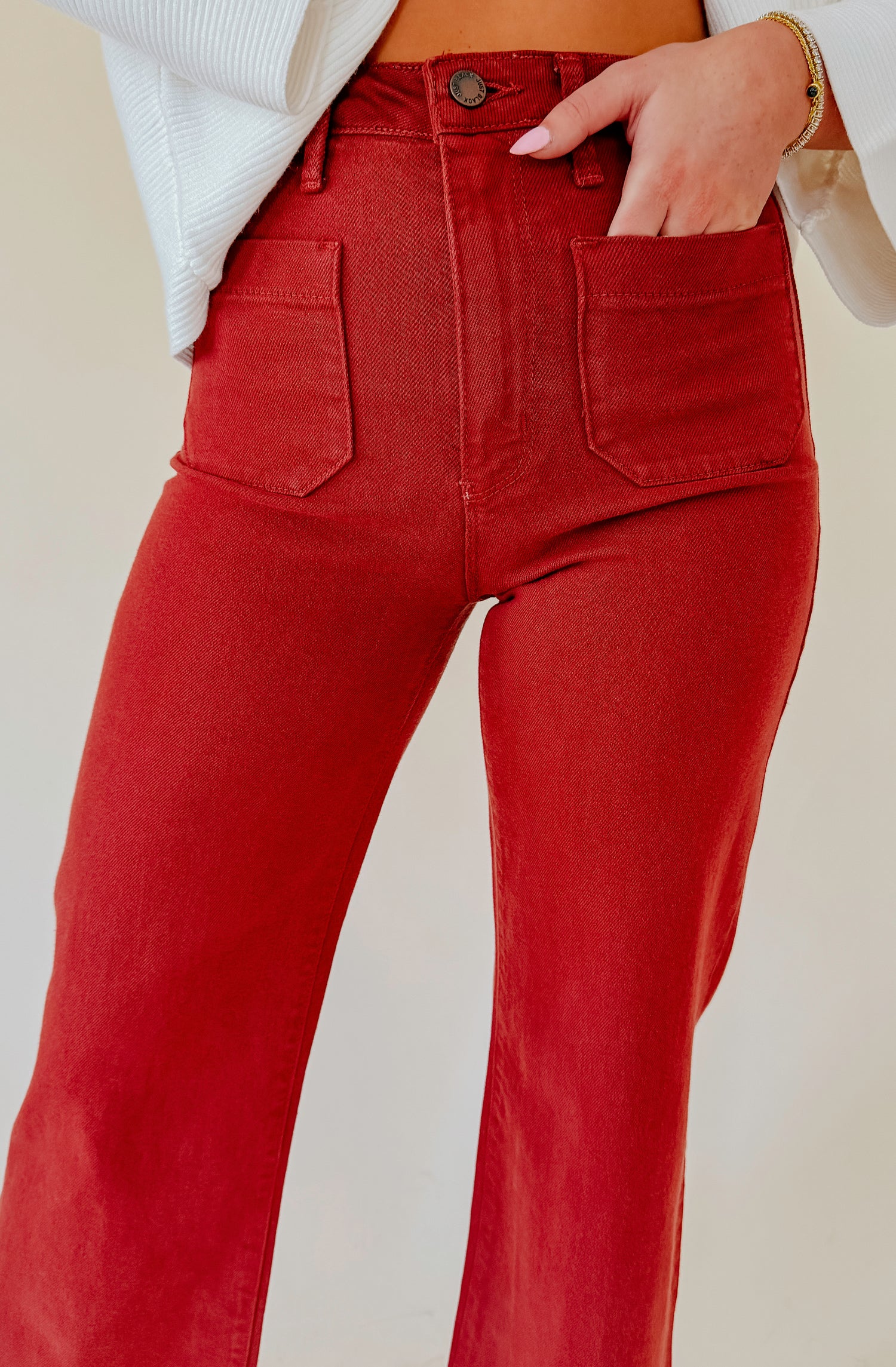 CANADIAN TUXEDO WIDE LEG PANT