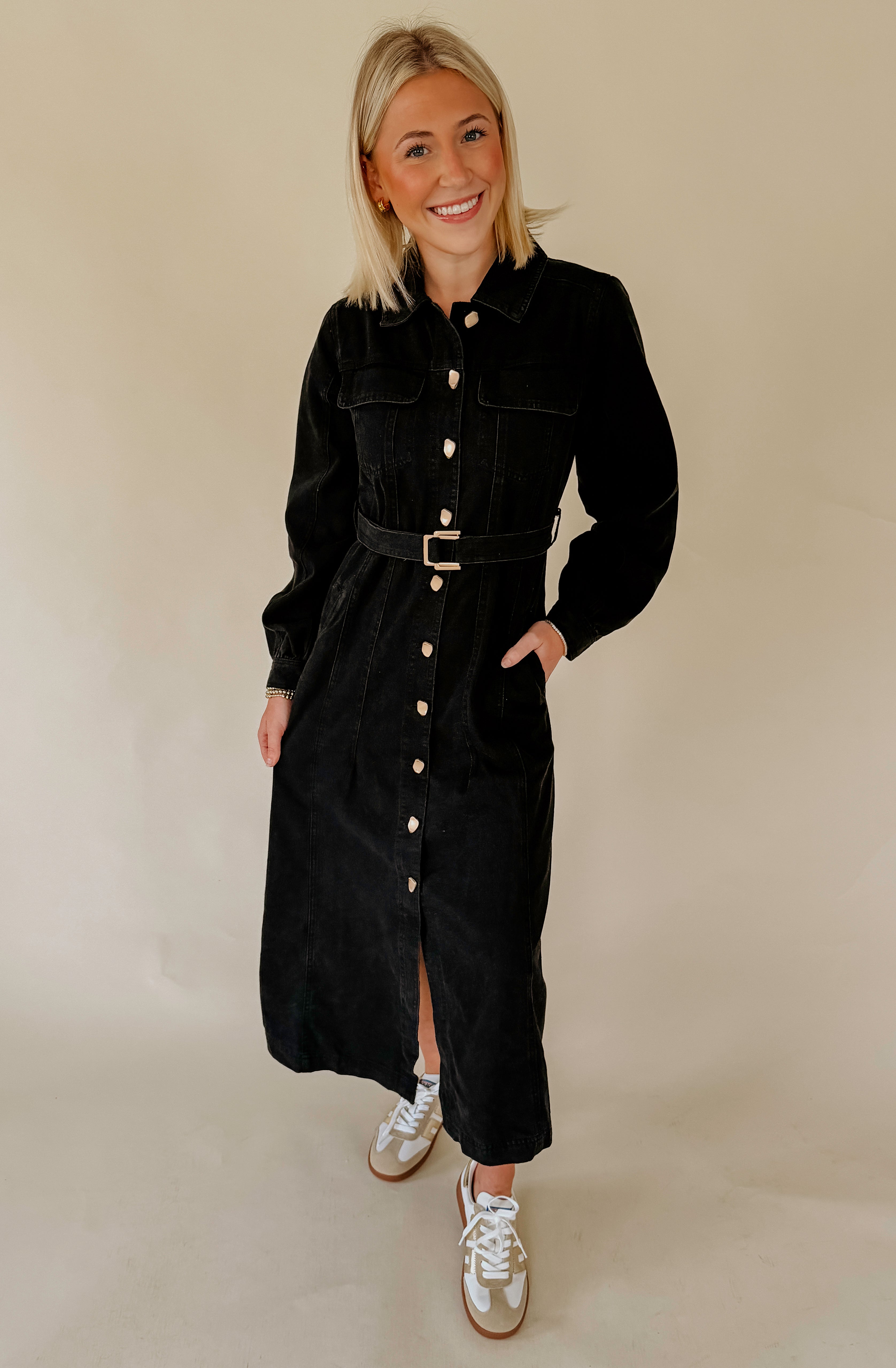 ON THE ROAD AGAIN DENIM MIDI