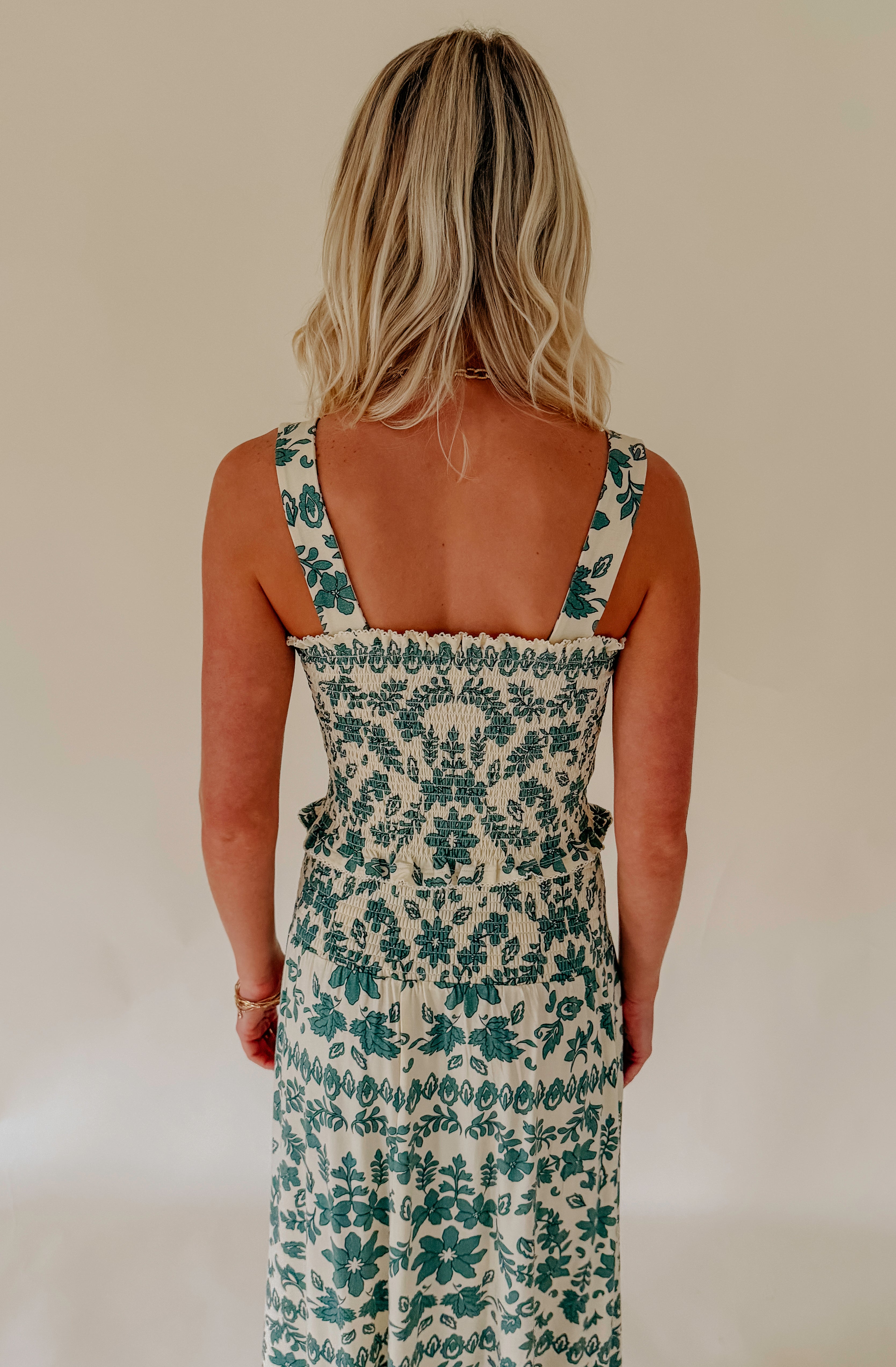 Z SUPPLY LEYA TERA PAISLEY SMOCKED TOP