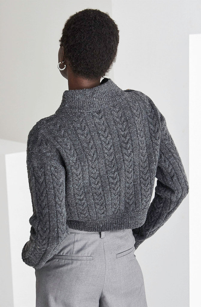 OLIVIA MOCK NECK SWEATER