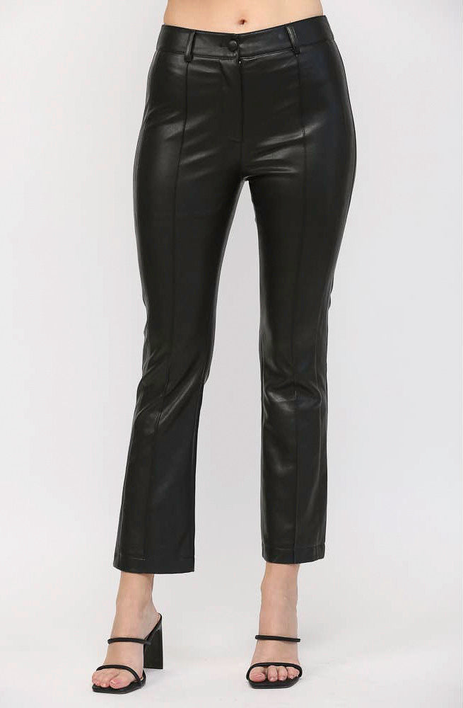 LEATHER WEATHER FAUX LEATHER PANTS