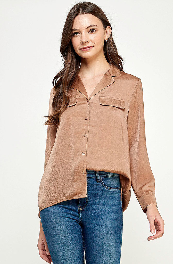 STEPHANIE SATIN BLOUSE