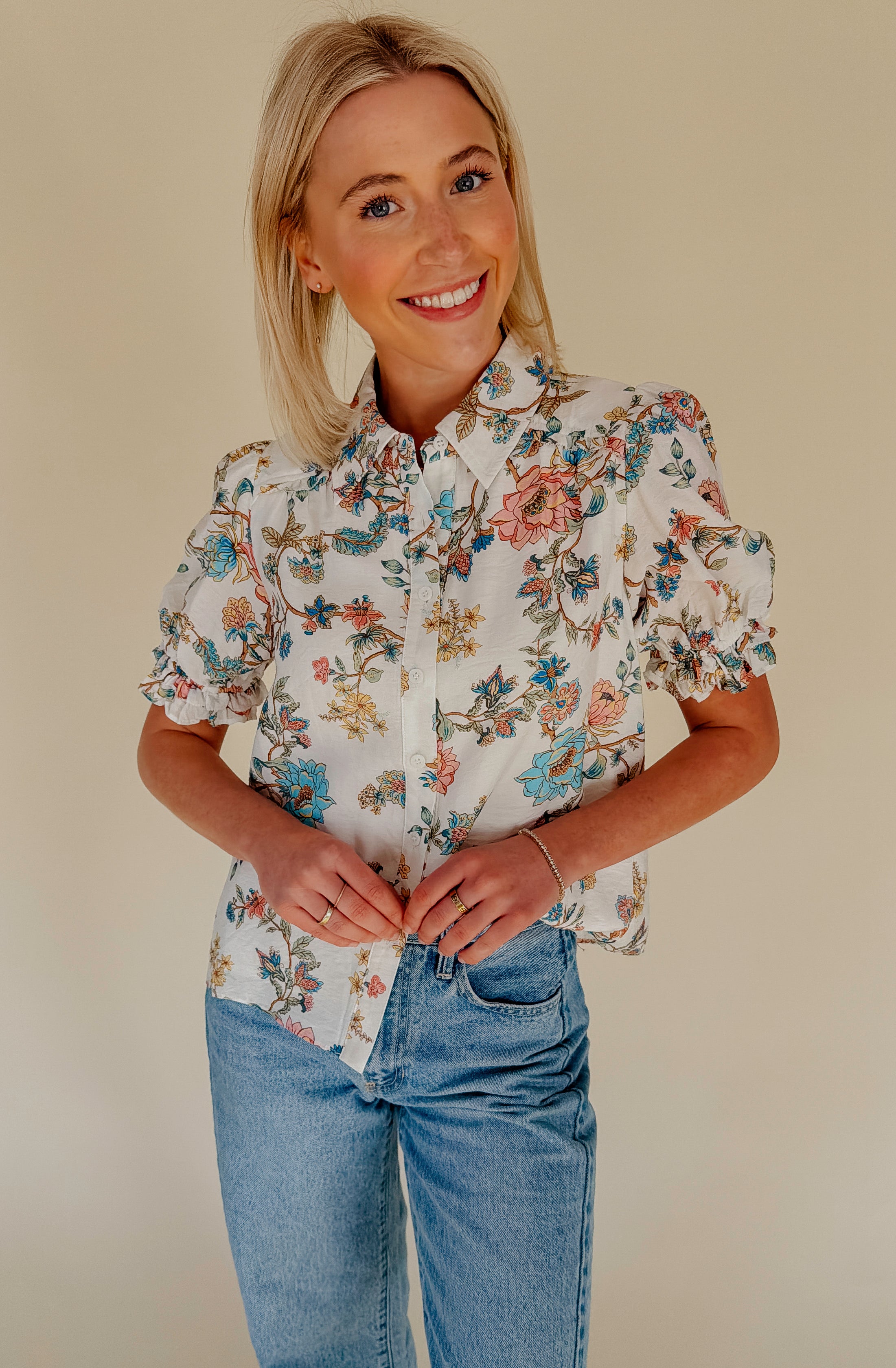 THE LYDIA FLORAL BLOUSE