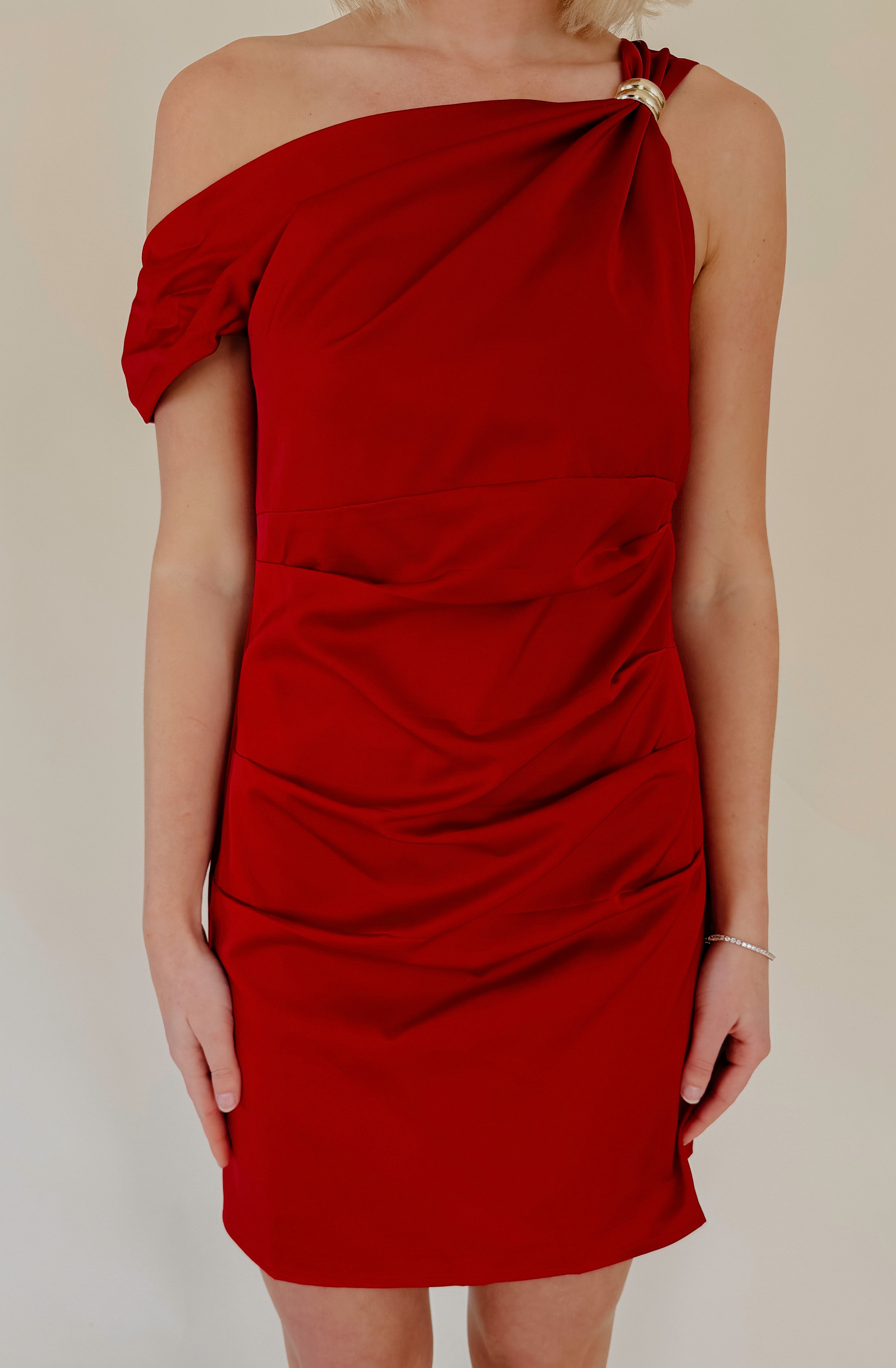 NIGHT OUT ASSYMETRICAL MINI DRESS