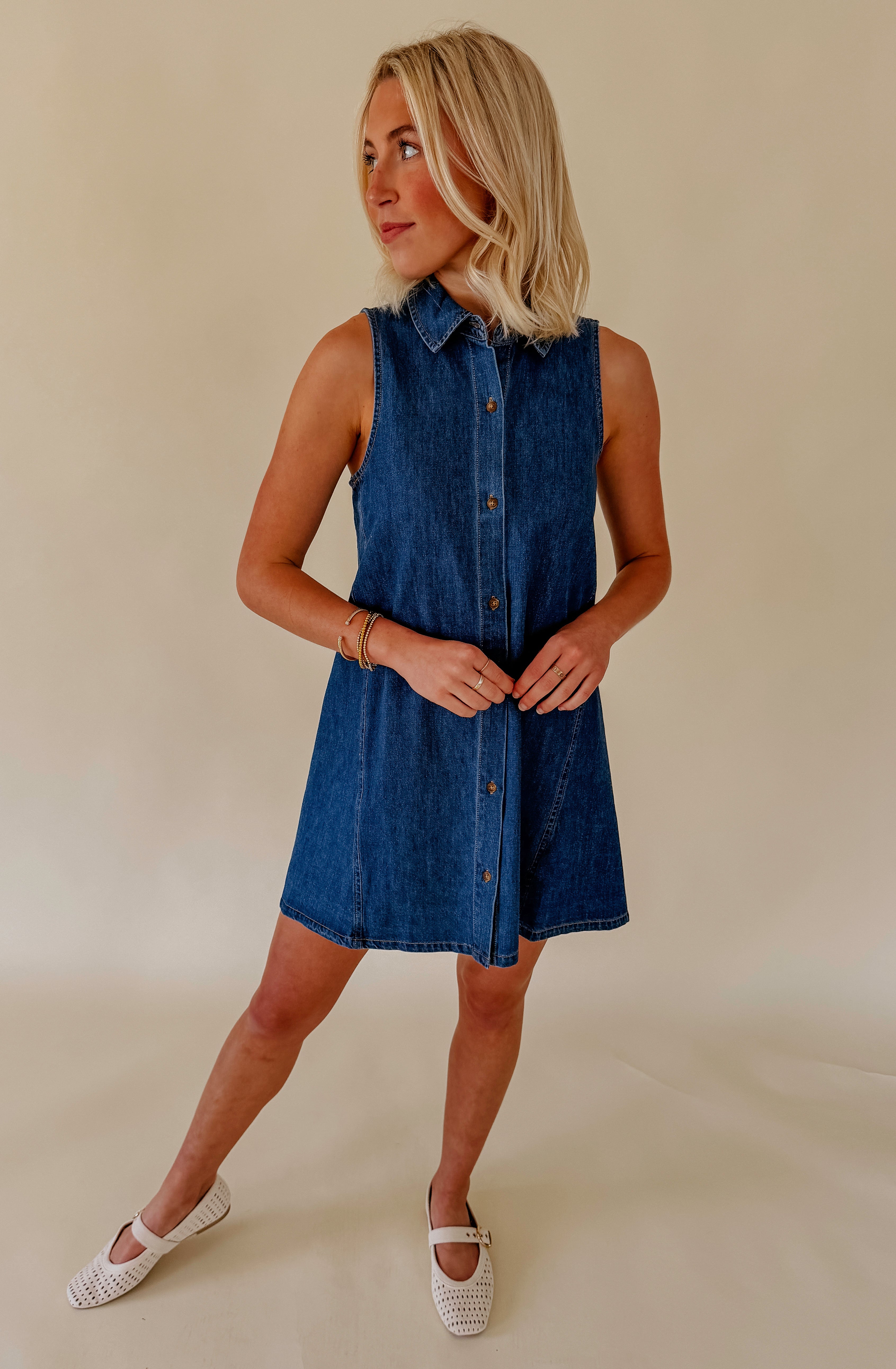 Z SUPPLY NEW DAY DENIM MINI DRESS