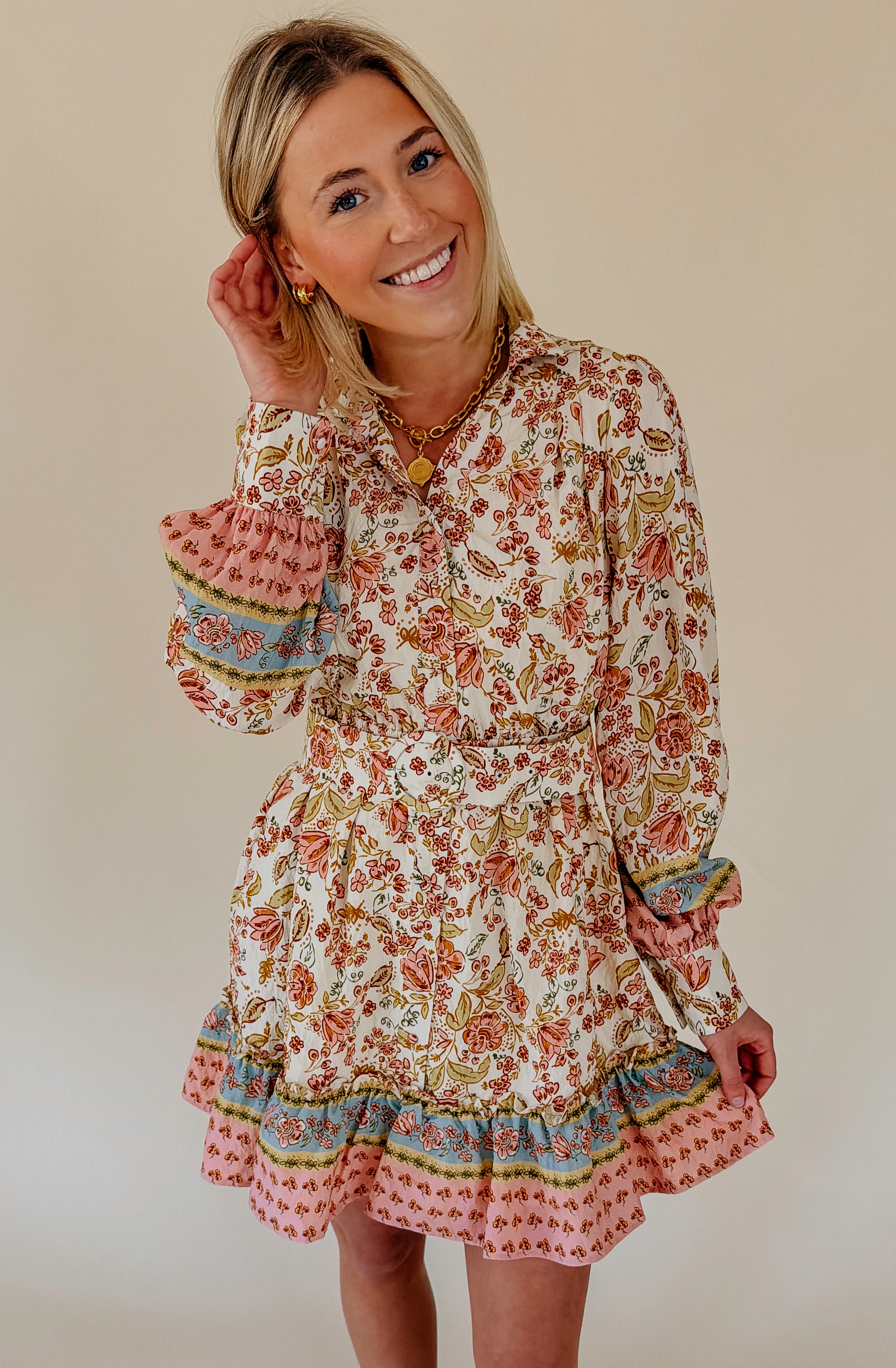 THE FINLEY BELTED DRESS