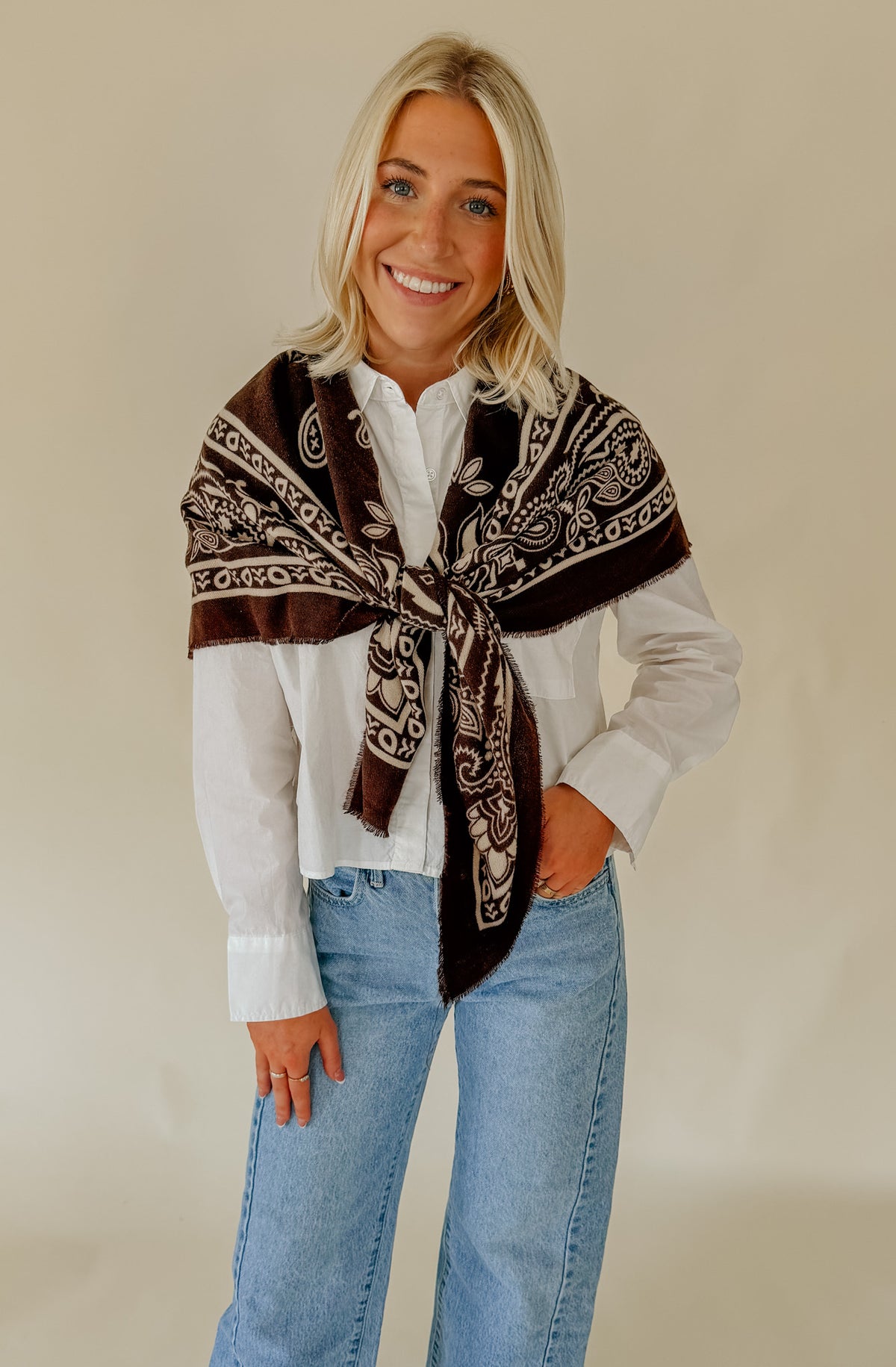 THE MAVEN LARGE BANDANA SCARF