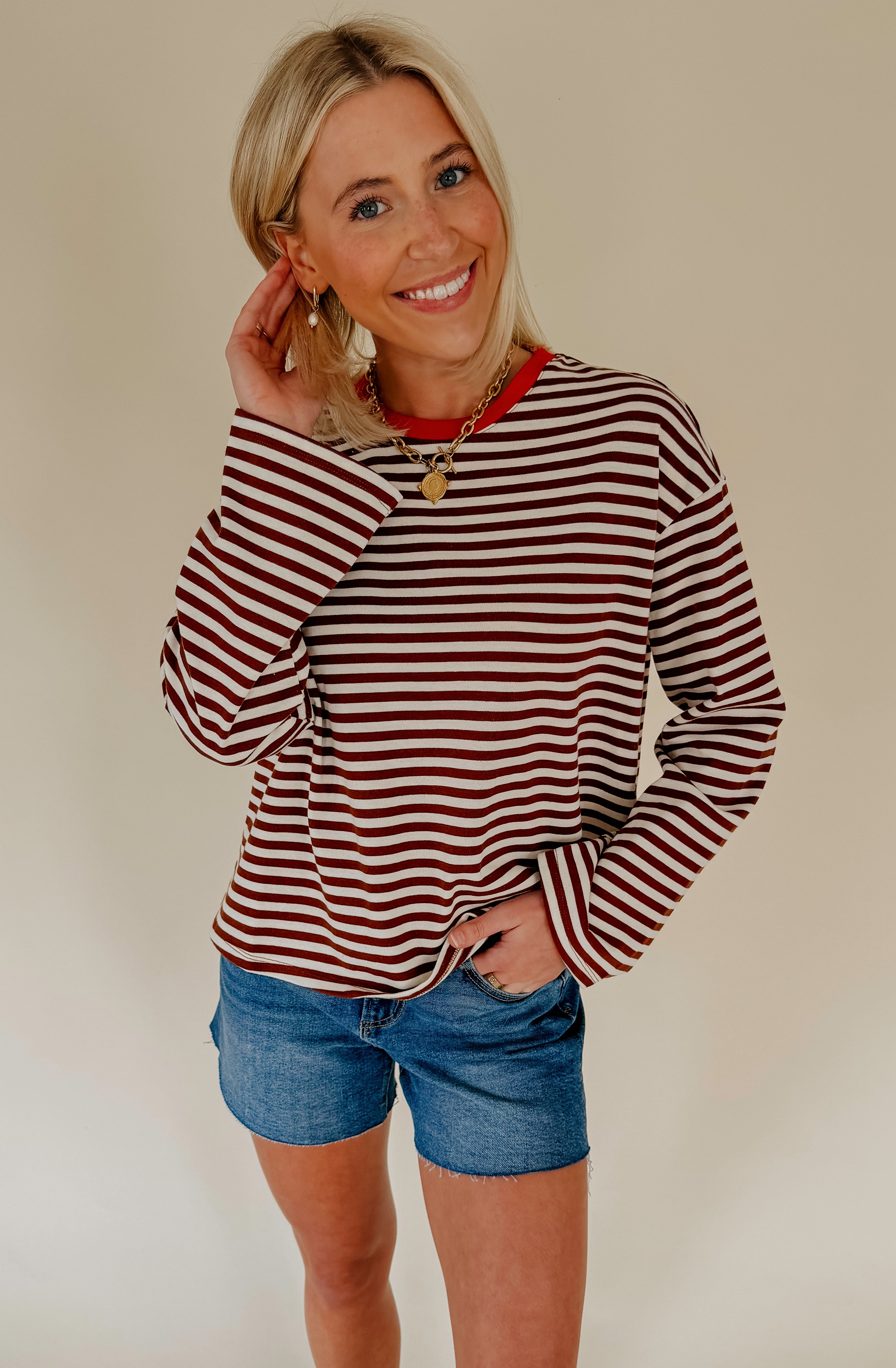 THE CALLAHAN STRIPED HEAVYWEIGHT TEE