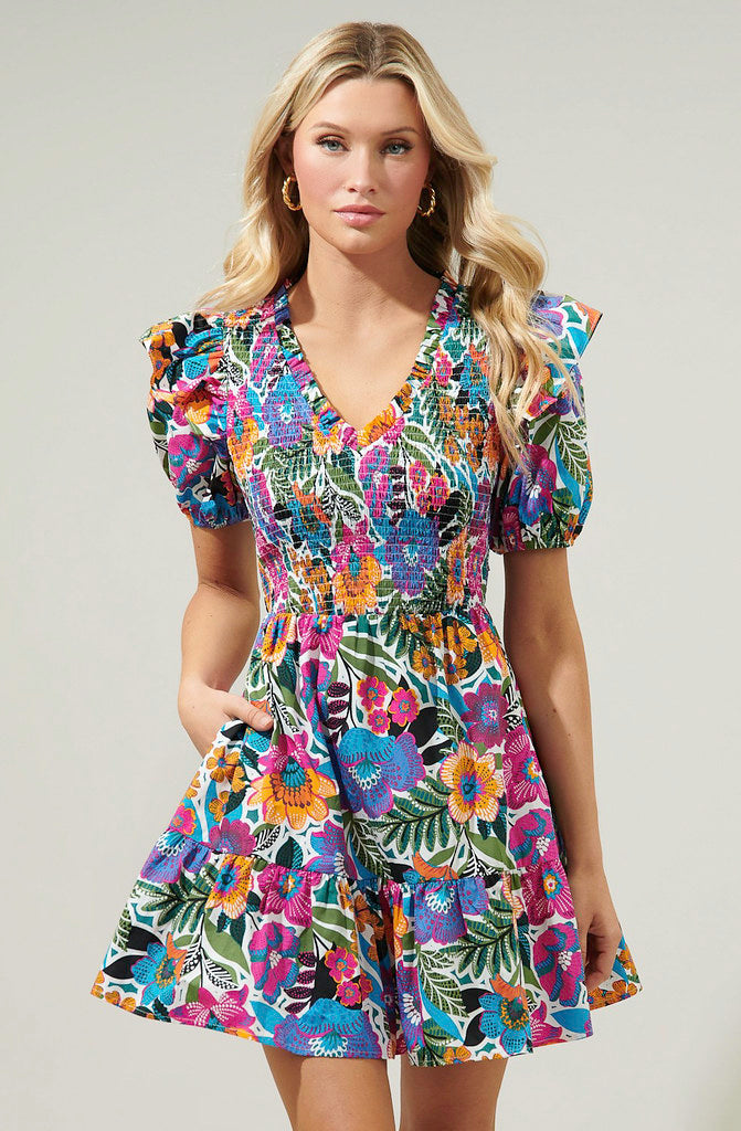 THE ELENA SMOCKED DRESS