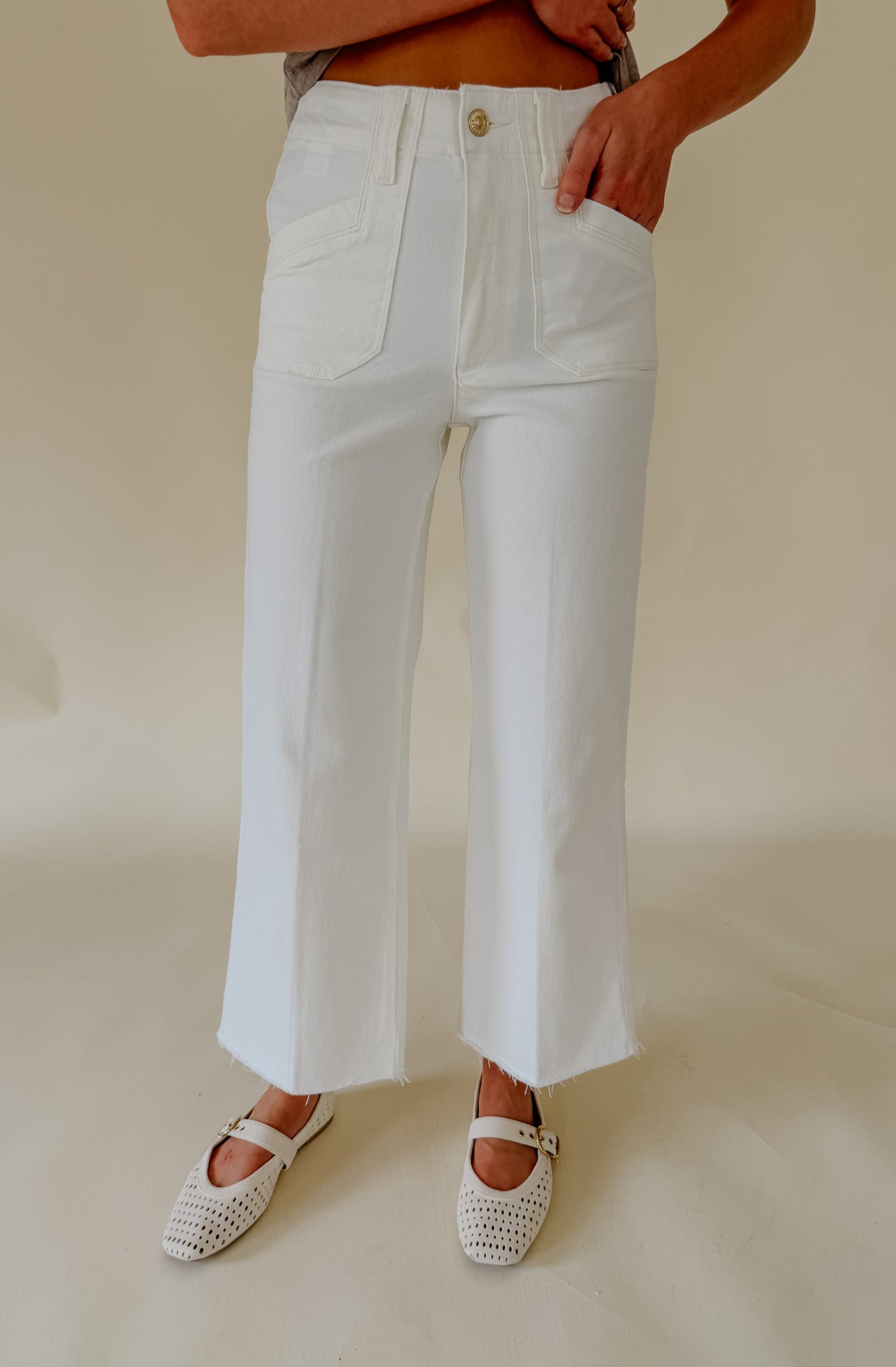 PAIGE ANESSA WELT UTILITY POCKET DENIM