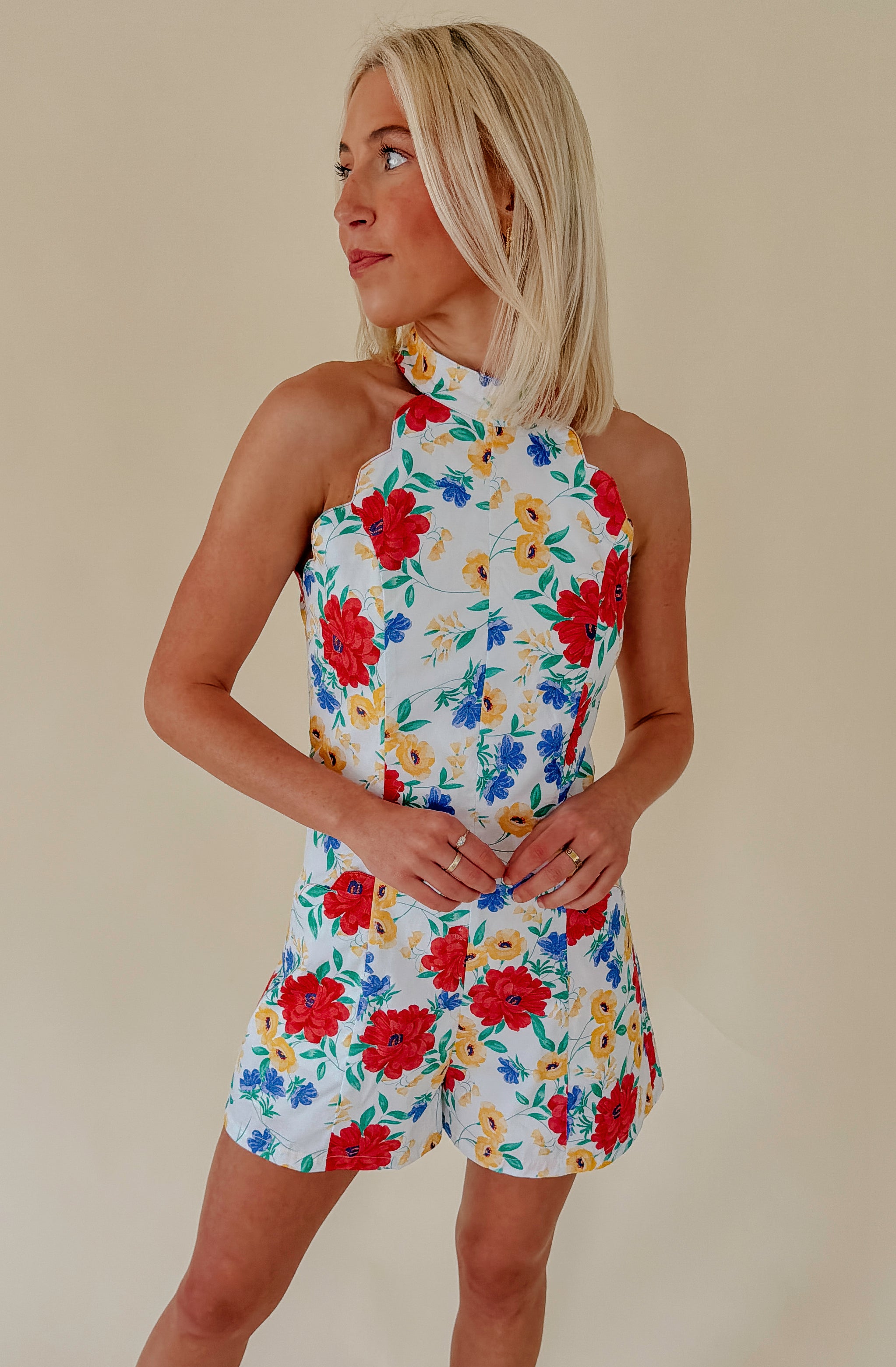THE CALLIE FLORAL ROMPER
