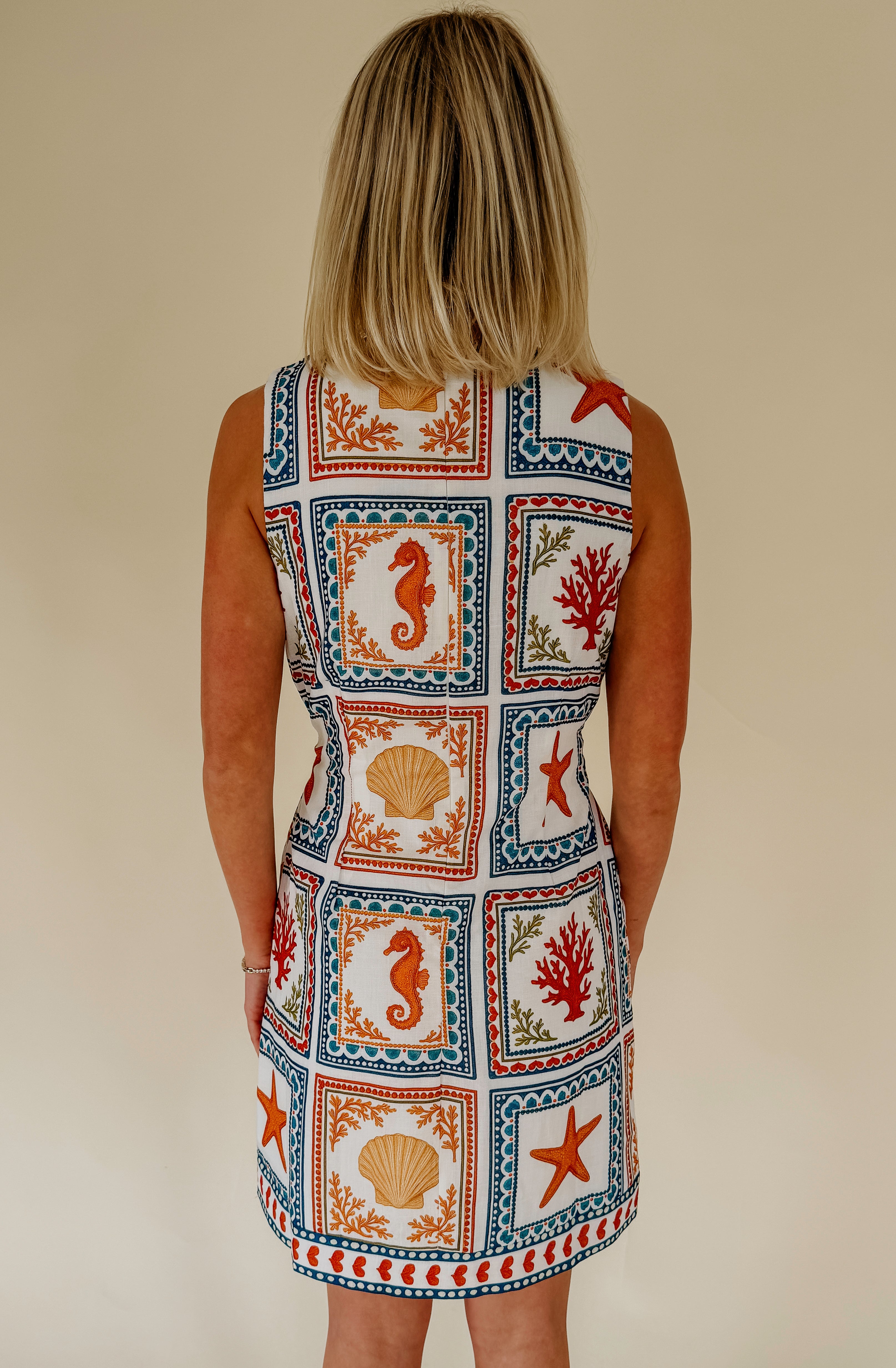 SEA YA LATER BELTED MINI DRESS