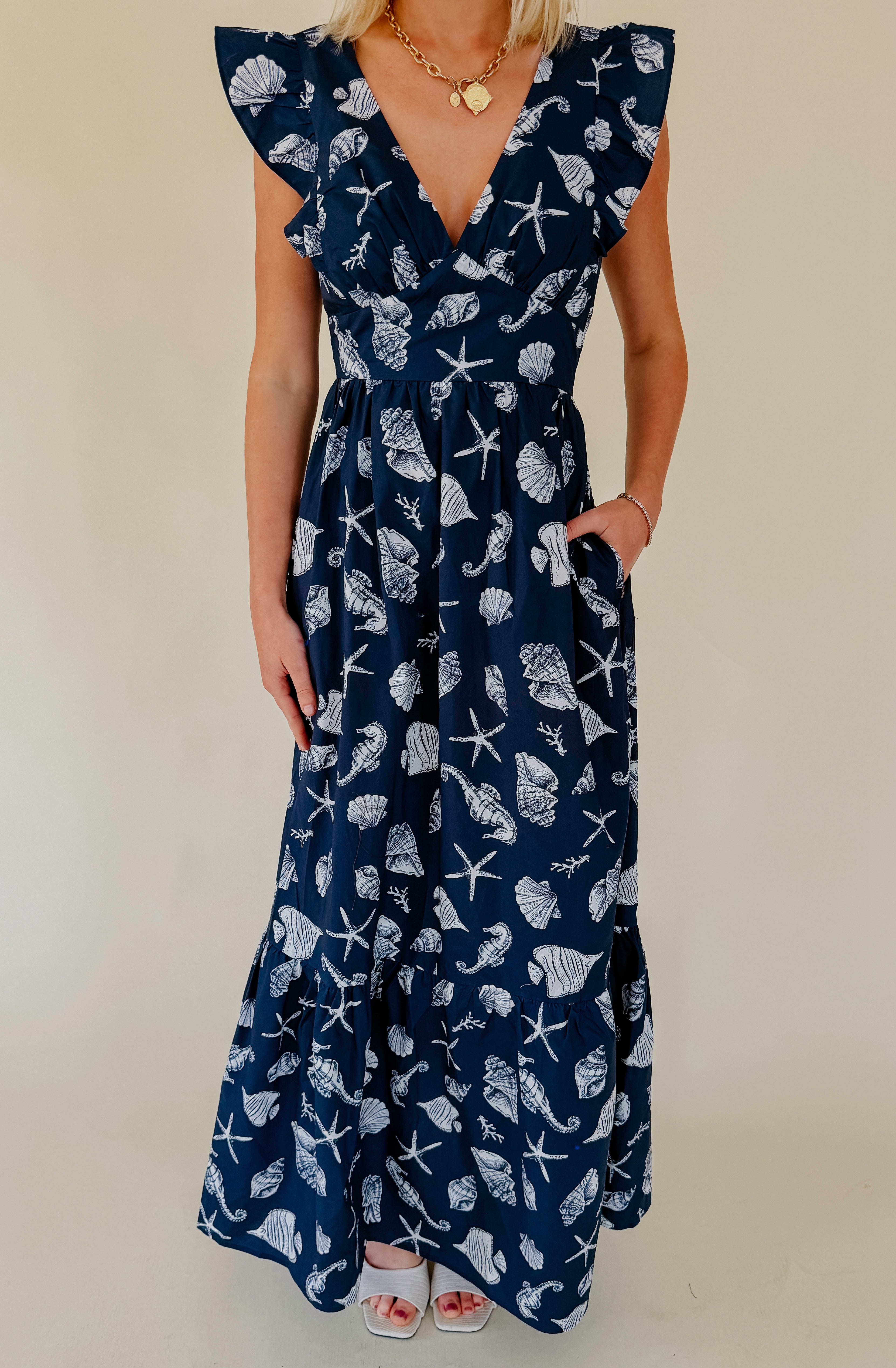 SEA SHELL ISLAND MAXI DRESS