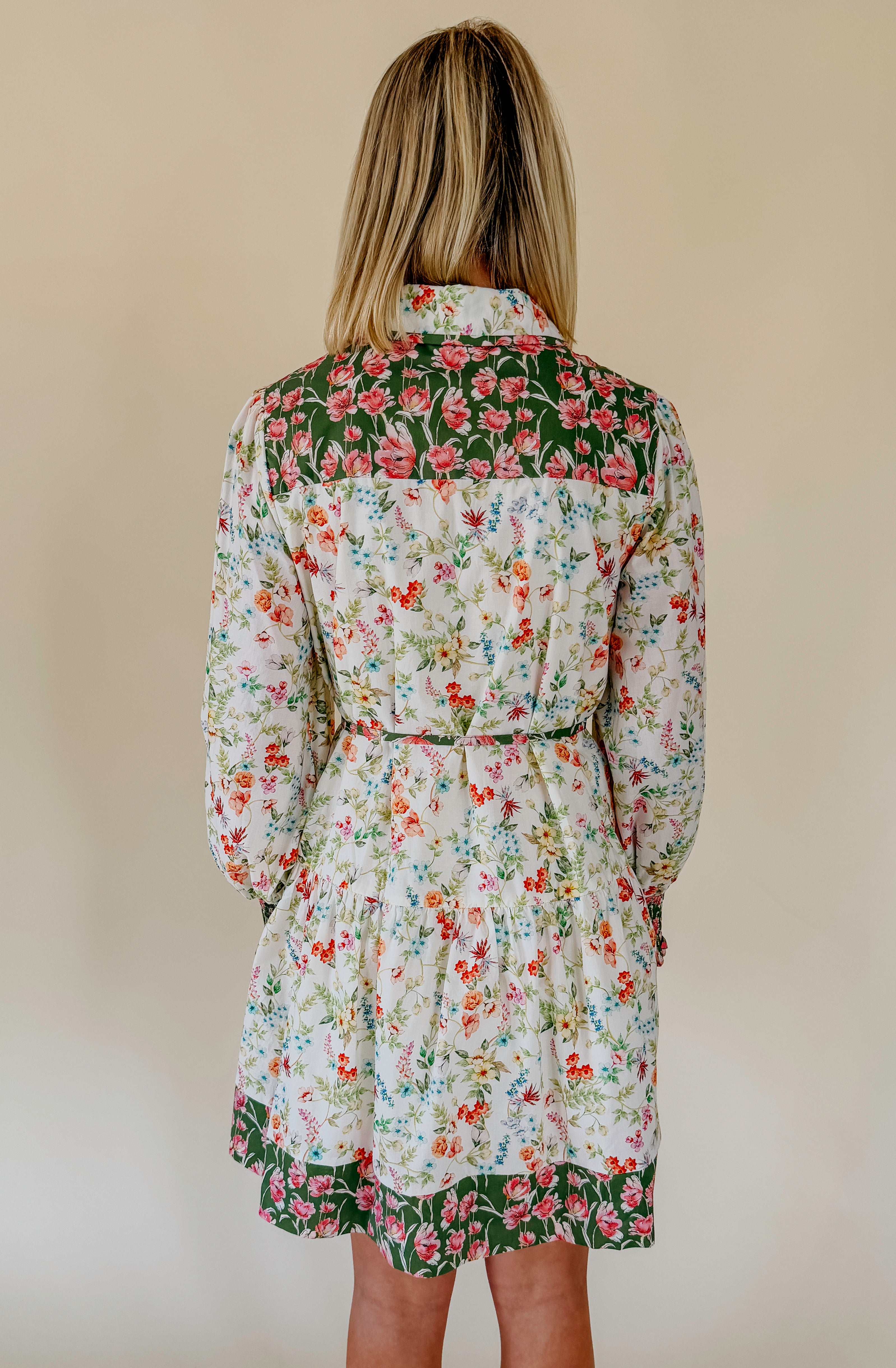 PETAL IT FORWARD FLORAL MINI DRESS