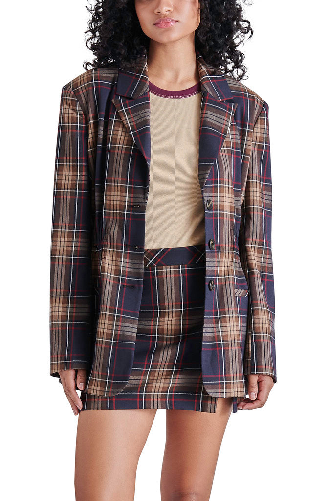 STEVE MADDEN FRIDA PLAID JACKET
