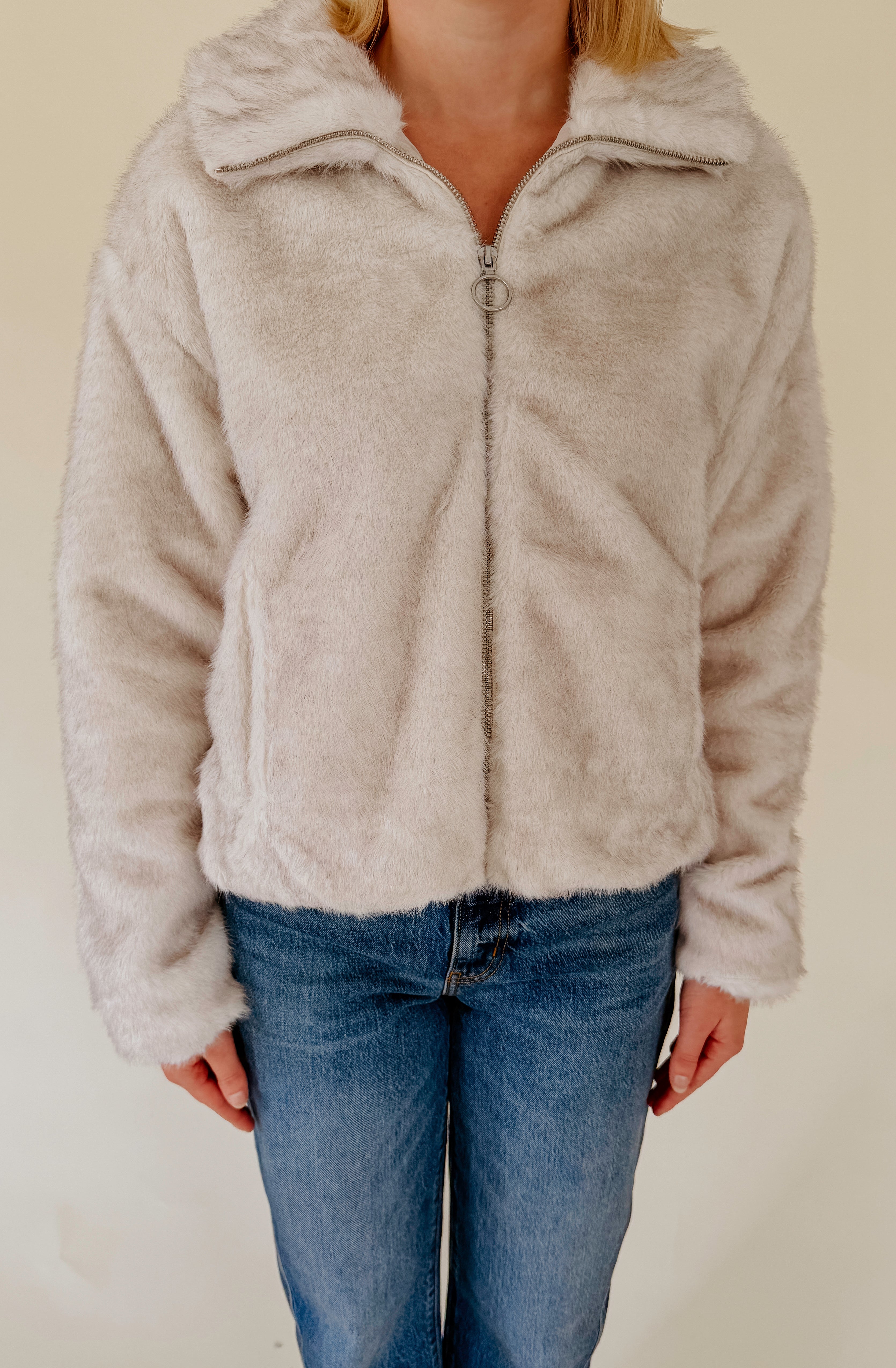 Z SUPPLY AMETHYST FAUX FUR JACKET