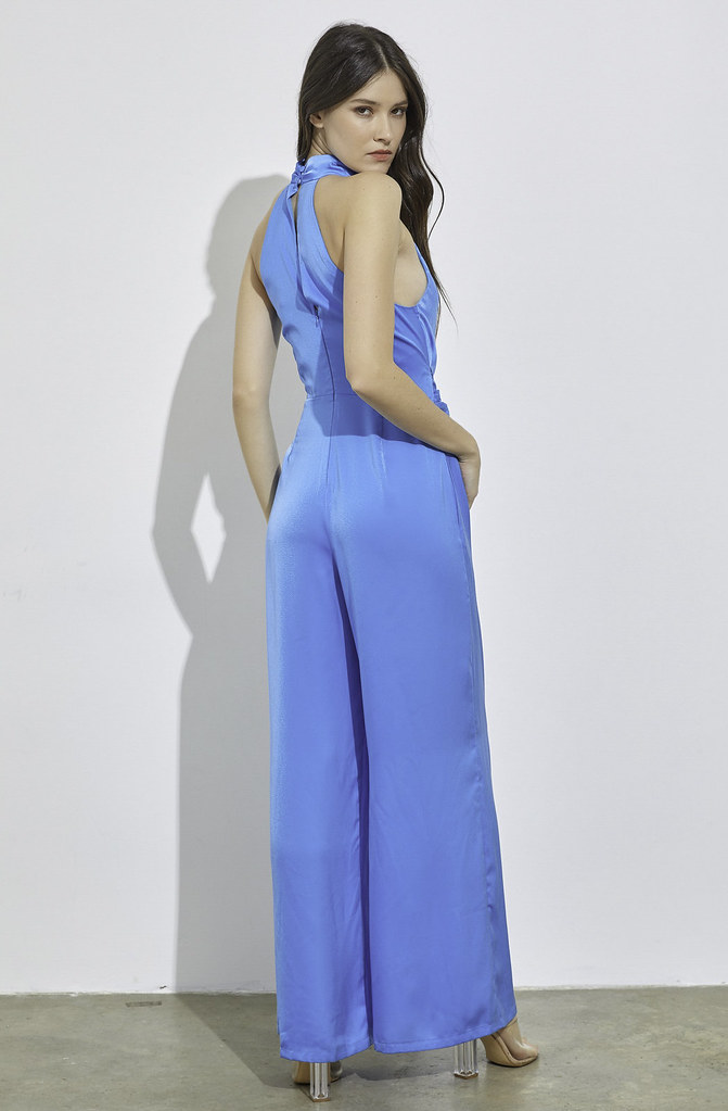 BOLD GLAMOUR HIGH NECK JUMPSUIT