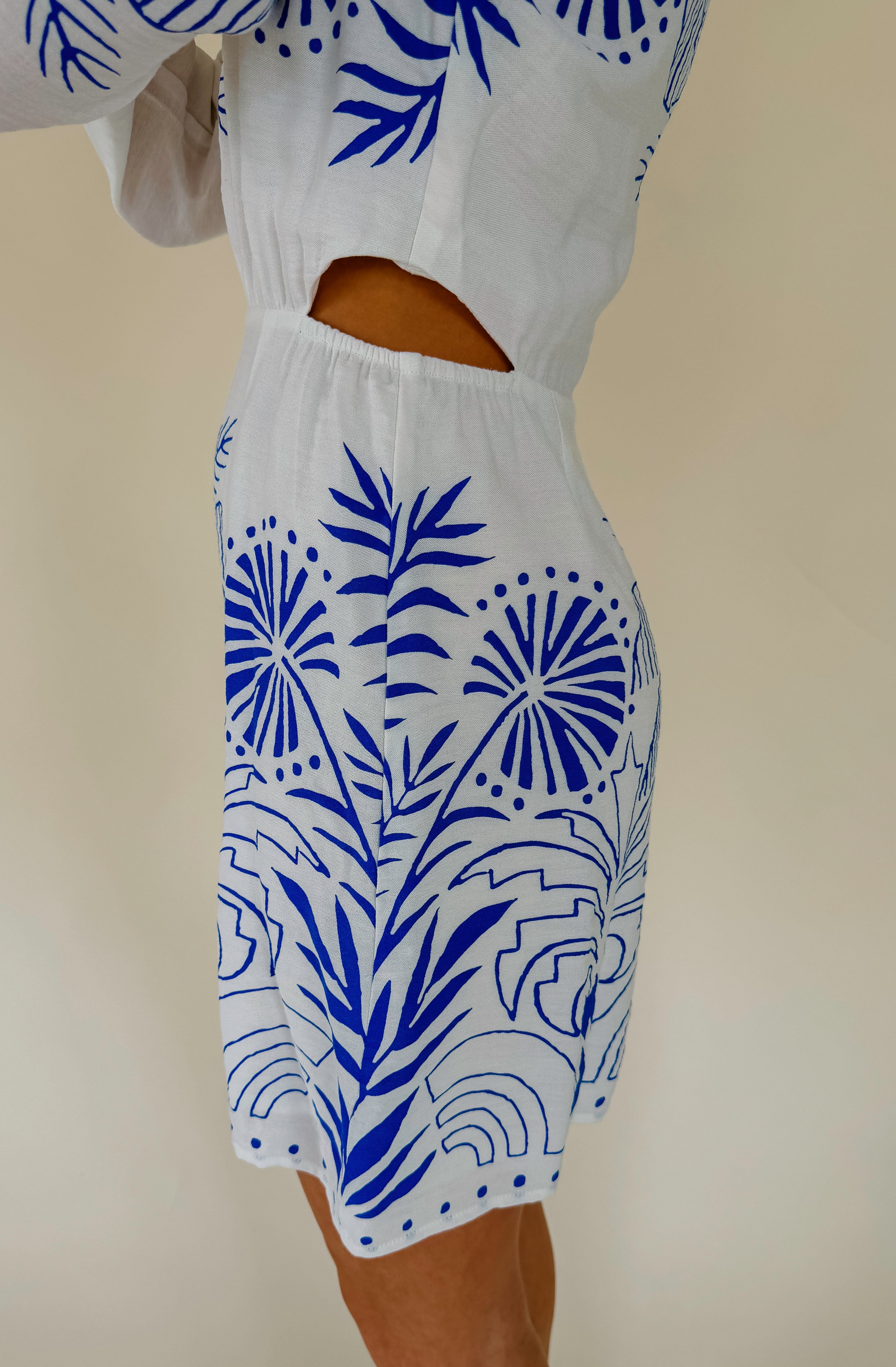 Z SUPPLY TAHINA PALM MINI DRESS