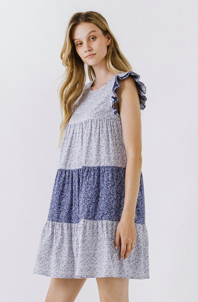MY CUP OF TEA TIERED DRESS