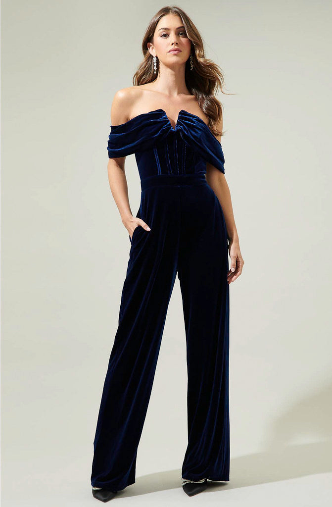 POWER OF LOVE VELVET JUMPSUIT
