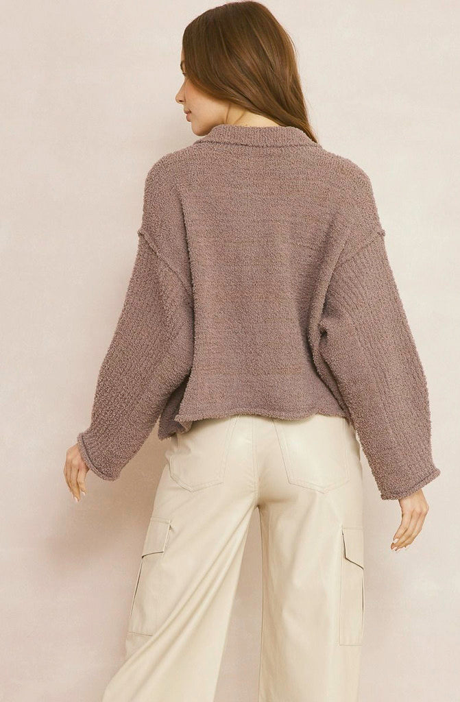 COZIED UP BUTTONED SWEATER