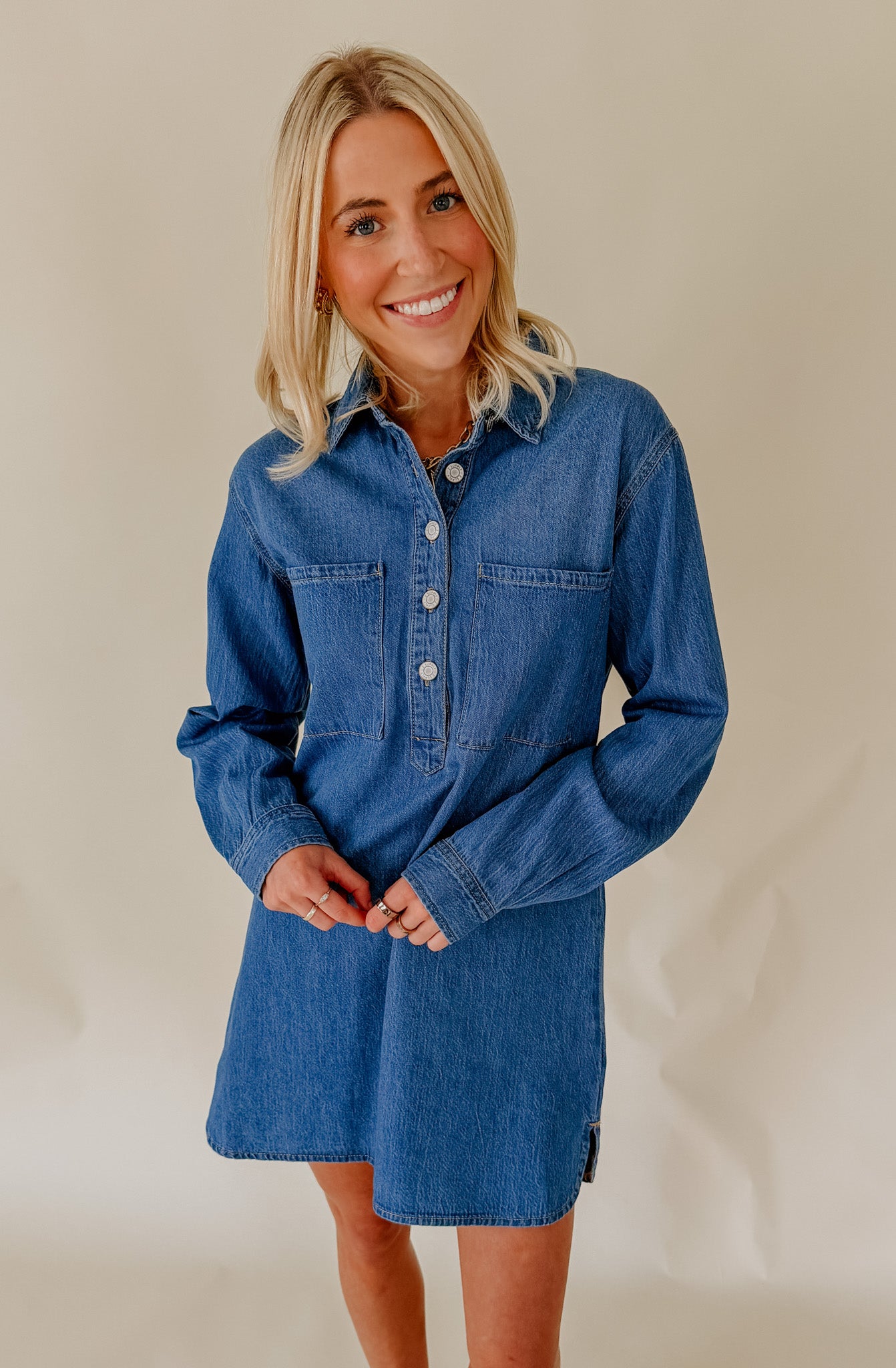 Z Supply Lucie Denim Shirt Dress
