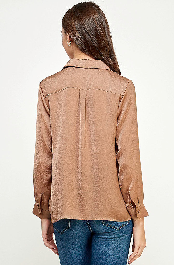 STEPHANIE SATIN BLOUSE