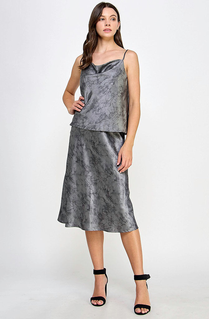 IN THE FLOW COWL NECK TANK TOP