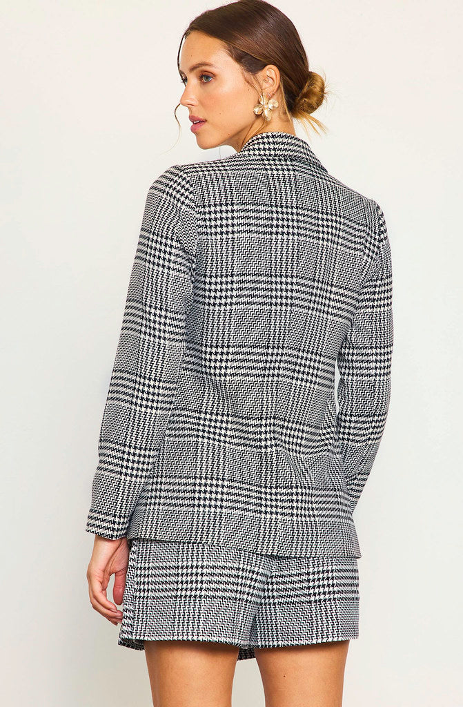 PLAID REPUTATION BLAZER